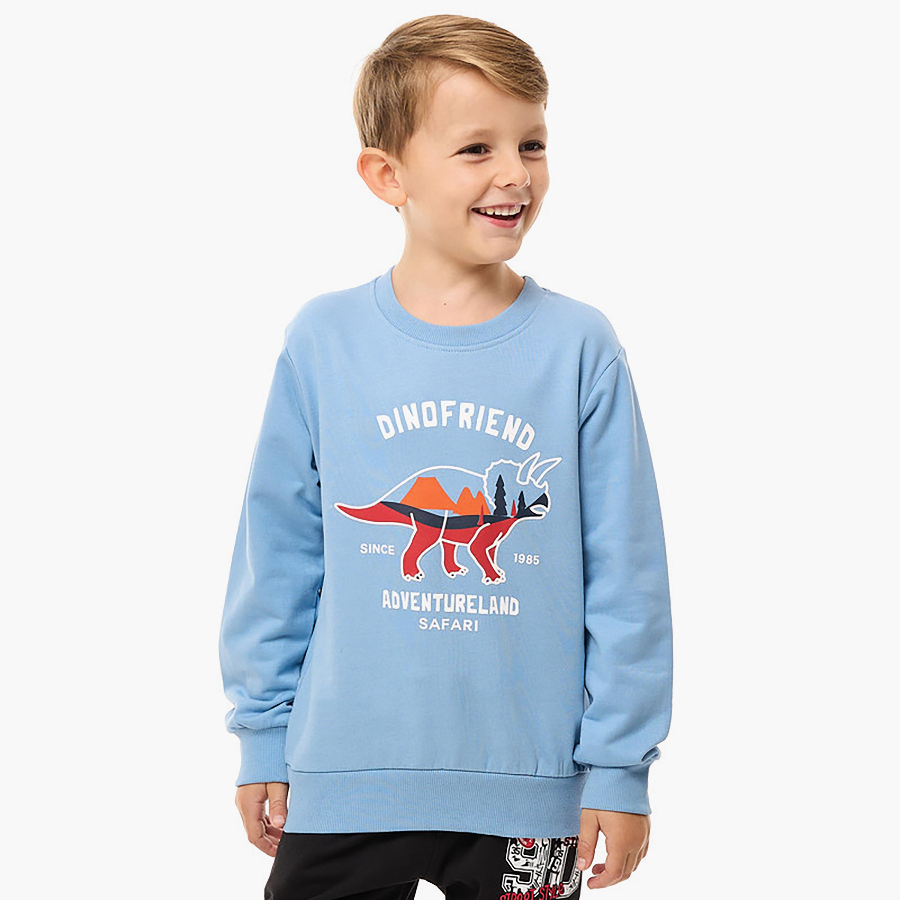 سويت شيرت بأكمام طويلة مطبوع من فيكتور اند جين-boys-clothing-sweatshirts-image-6