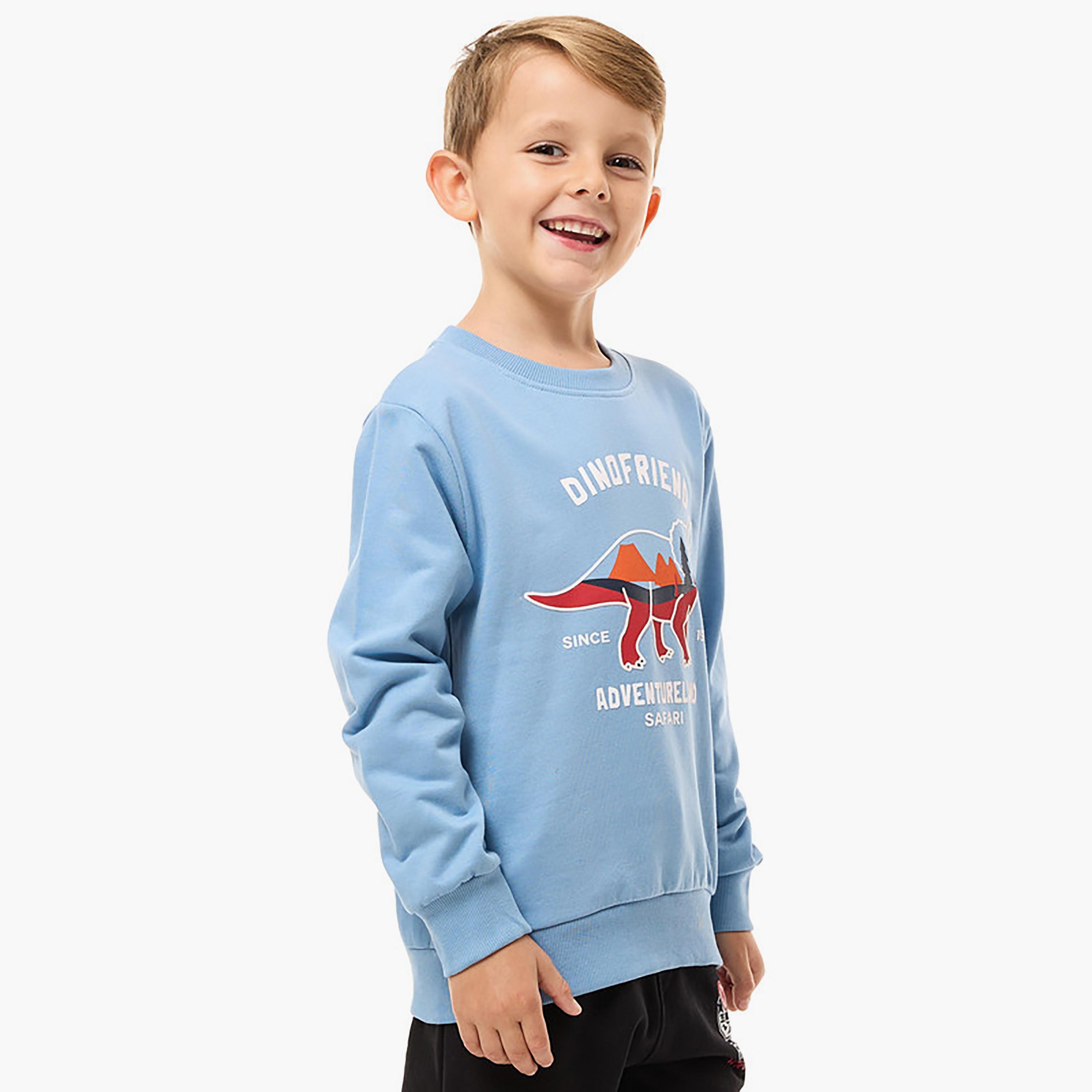 سويت شيرت بأكمام طويلة مطبوع من فيكتور اند جين-boys-clothing-sweatshirts-image-5