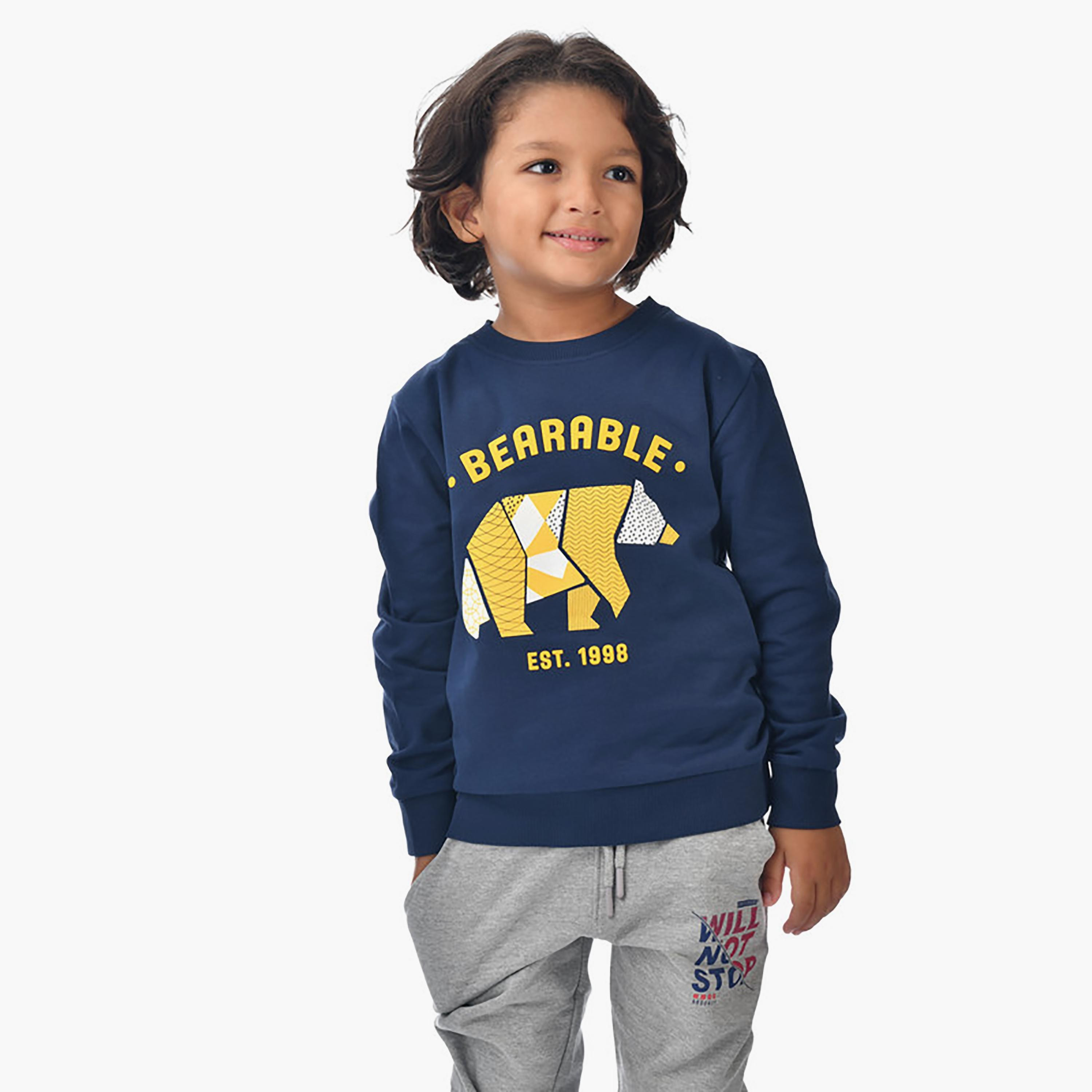 Victor and Jane Printed Long Sleeves Sweatshirt-boys-clothing-sweatshirts-image-1