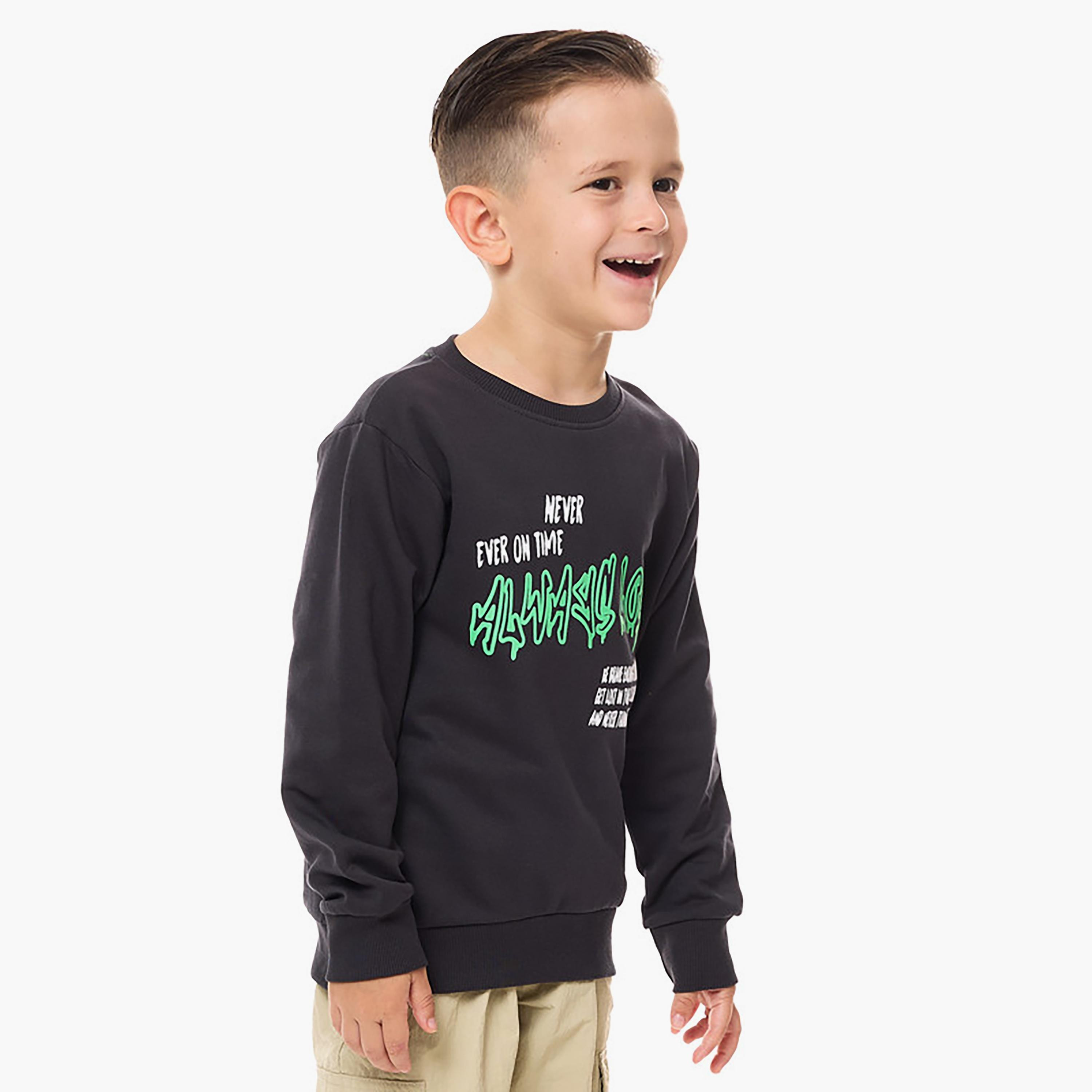 سويت شيرت بأكمام طويلة مطبوع من فيكتور اند جين-boys-clothing-sweatshirts-image-2