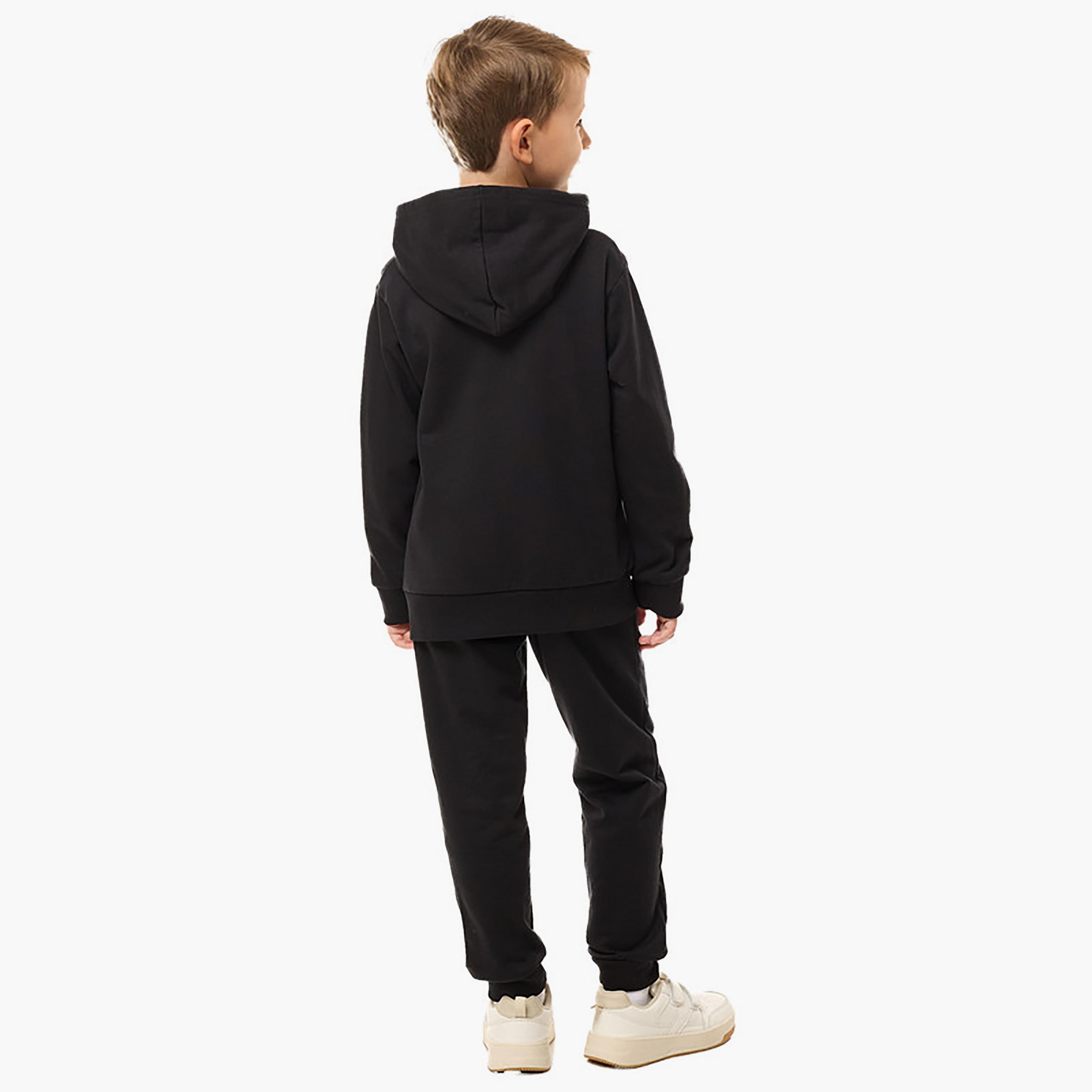 هودي بأكمام طويلة مطبوع مع بنطلون ركض قطعتين من فيكتور اند جين-boys-clothing-setsandcoords-image-3