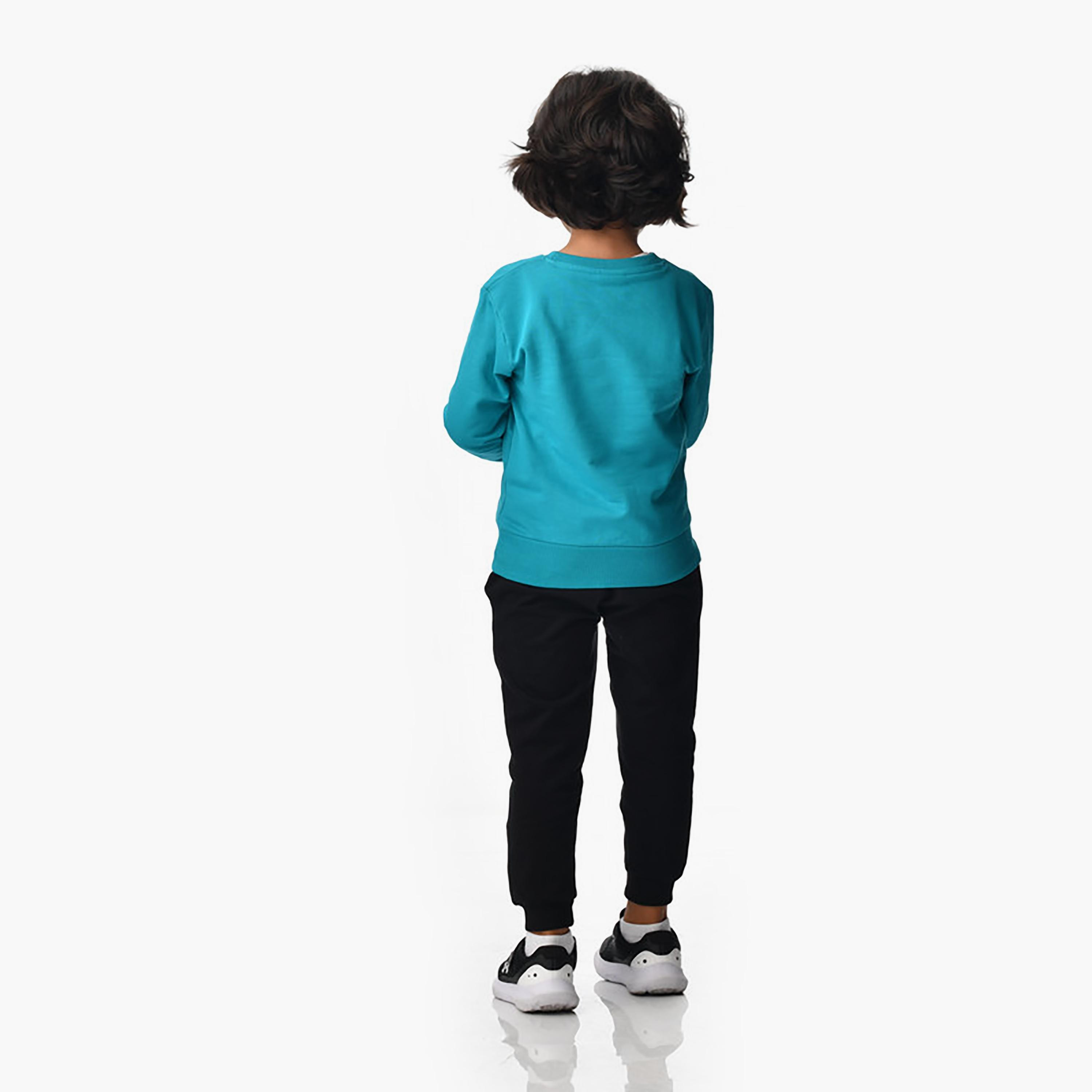 سويت شيرت بأكمام طويلة مطبوع  مع بنطال ركض قطعتين من فيكتور اند جين-baby-boys-clothing-winterwear-setsandcoords-image-4