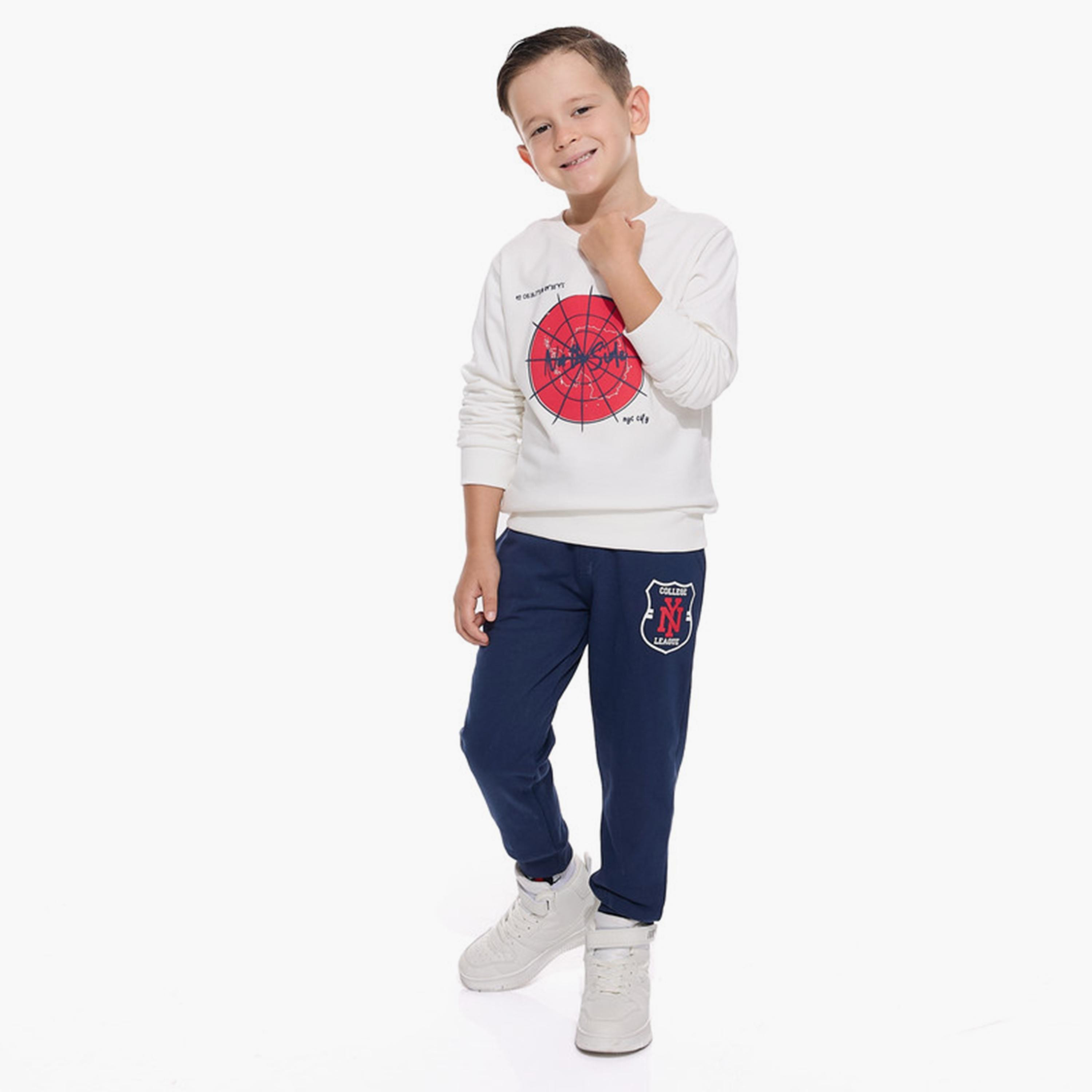 Victor and Jane 2-Piece Printed Long Sleeves Sweatshirt with Joggers-baby-boys-clothing-winterwear-setsandcoords-image-1