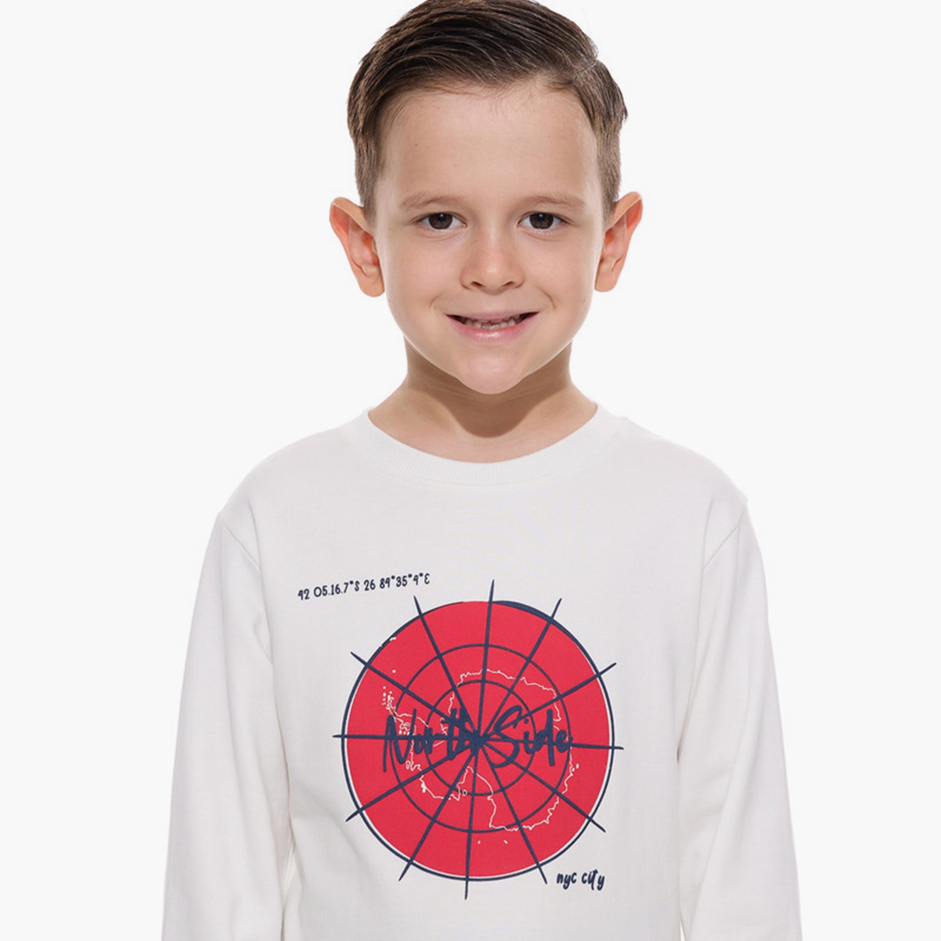 سويت شيرت مطبوع بأكمام طويلة مع بنطال ركض قطعتين من فيكتور اندجين-baby-boys-clothing-winterwear-setsandcoords-image-4