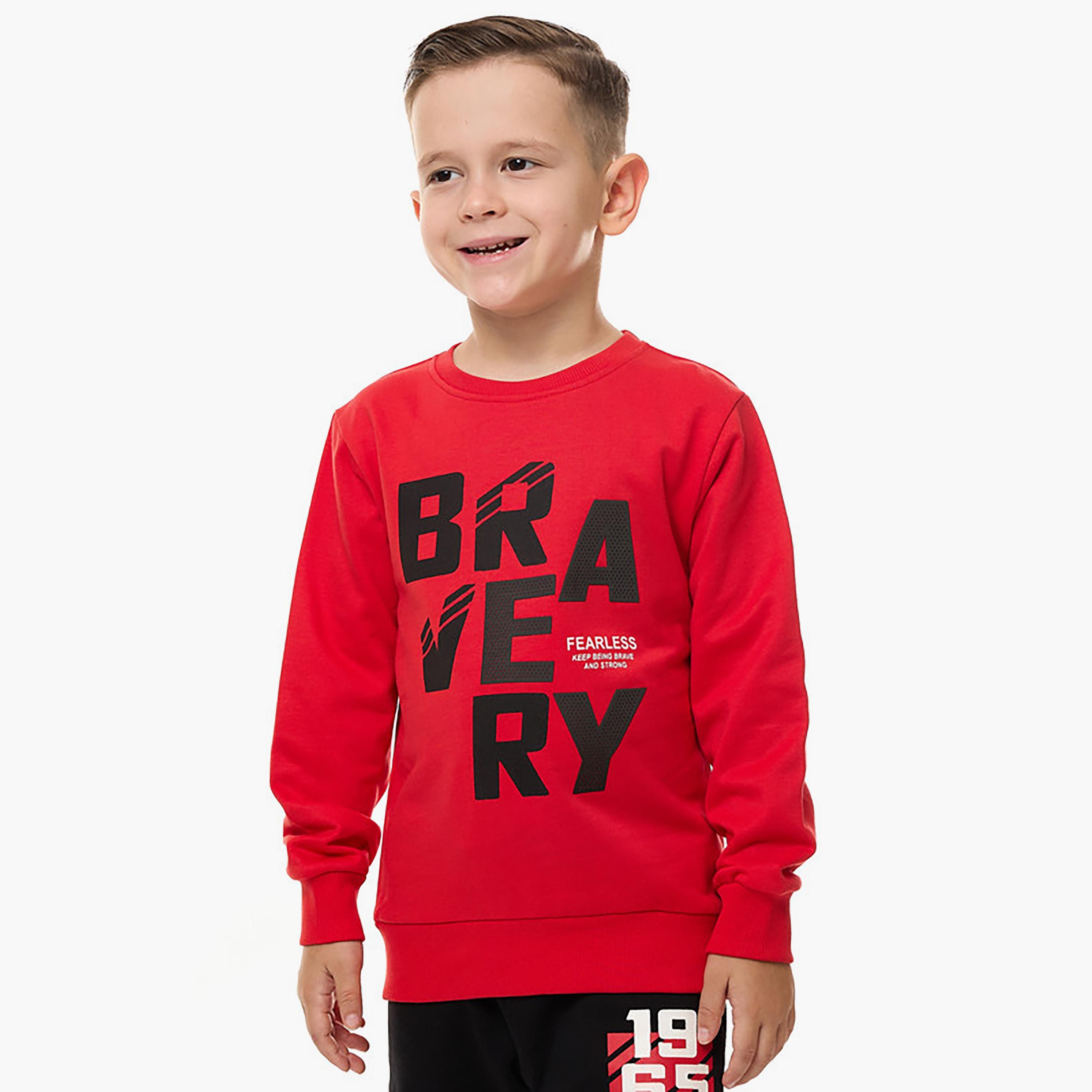 Victor and Jane 2-Piece Printed Long Sleeves Sweatshirt with Joggers-baby-boys-clothing-winterwear-setsandcoords-image-3