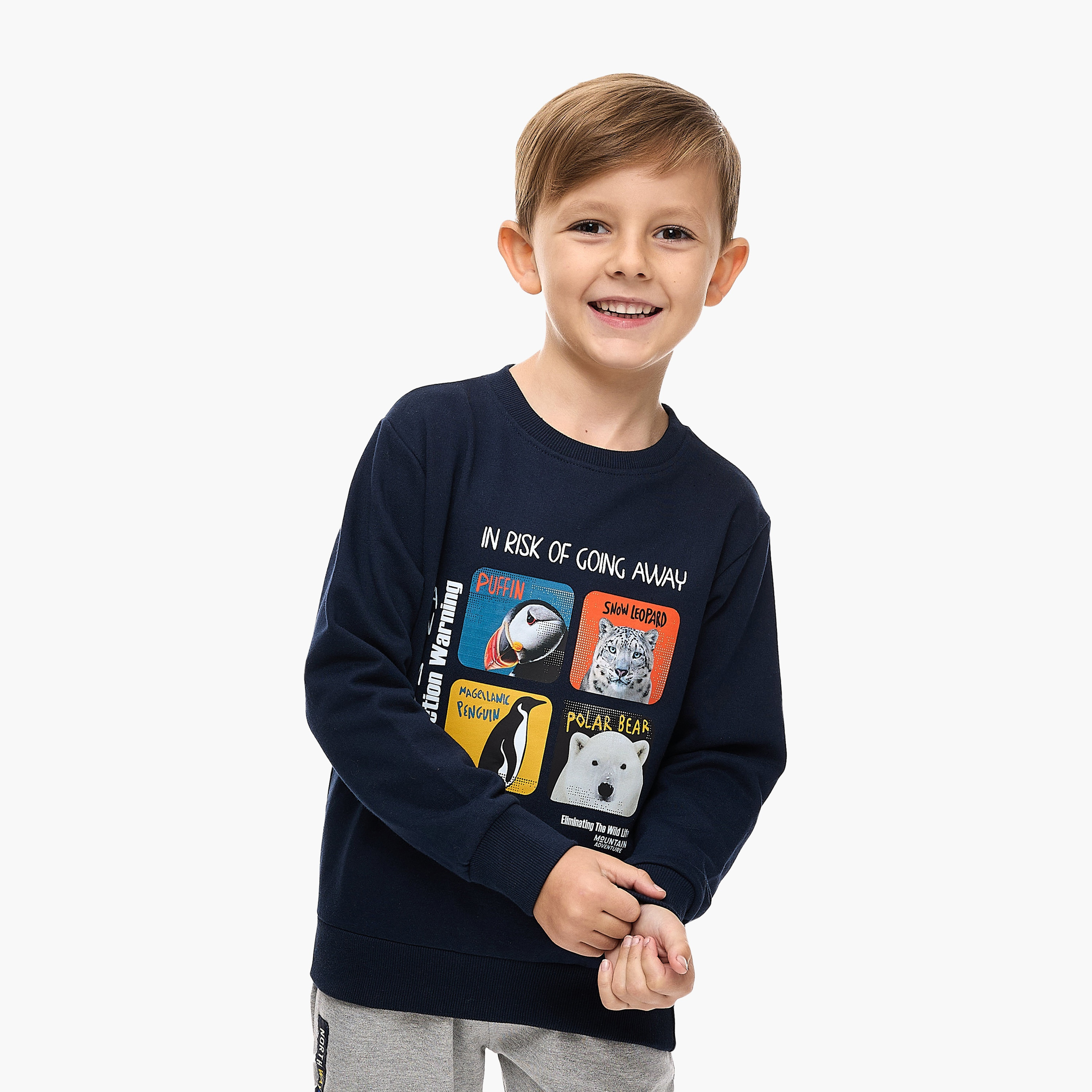 Victor and Jane Printed Sweatshirt & Pants Set - Multicolour-boys-clothing-setsandcoords-image-3