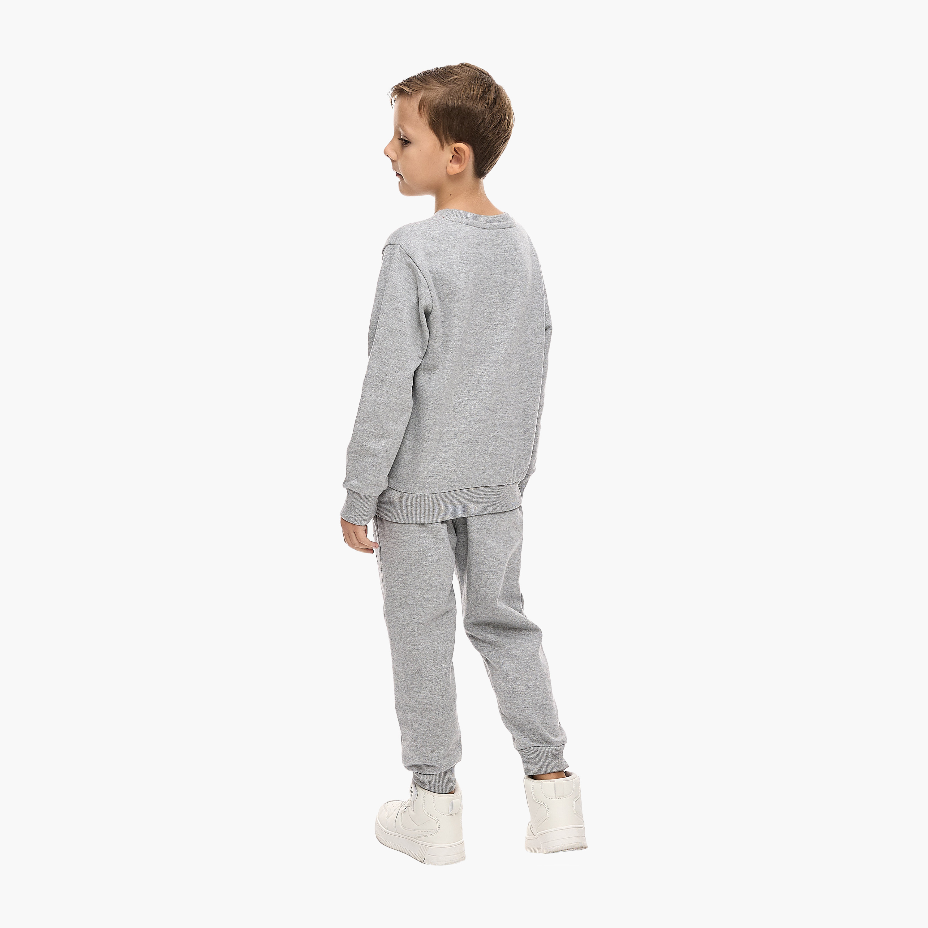 Victor and Jane Printed Sweatshirt & Pants Set - Multicolour-boys-clothing-setsandcoords-image-2