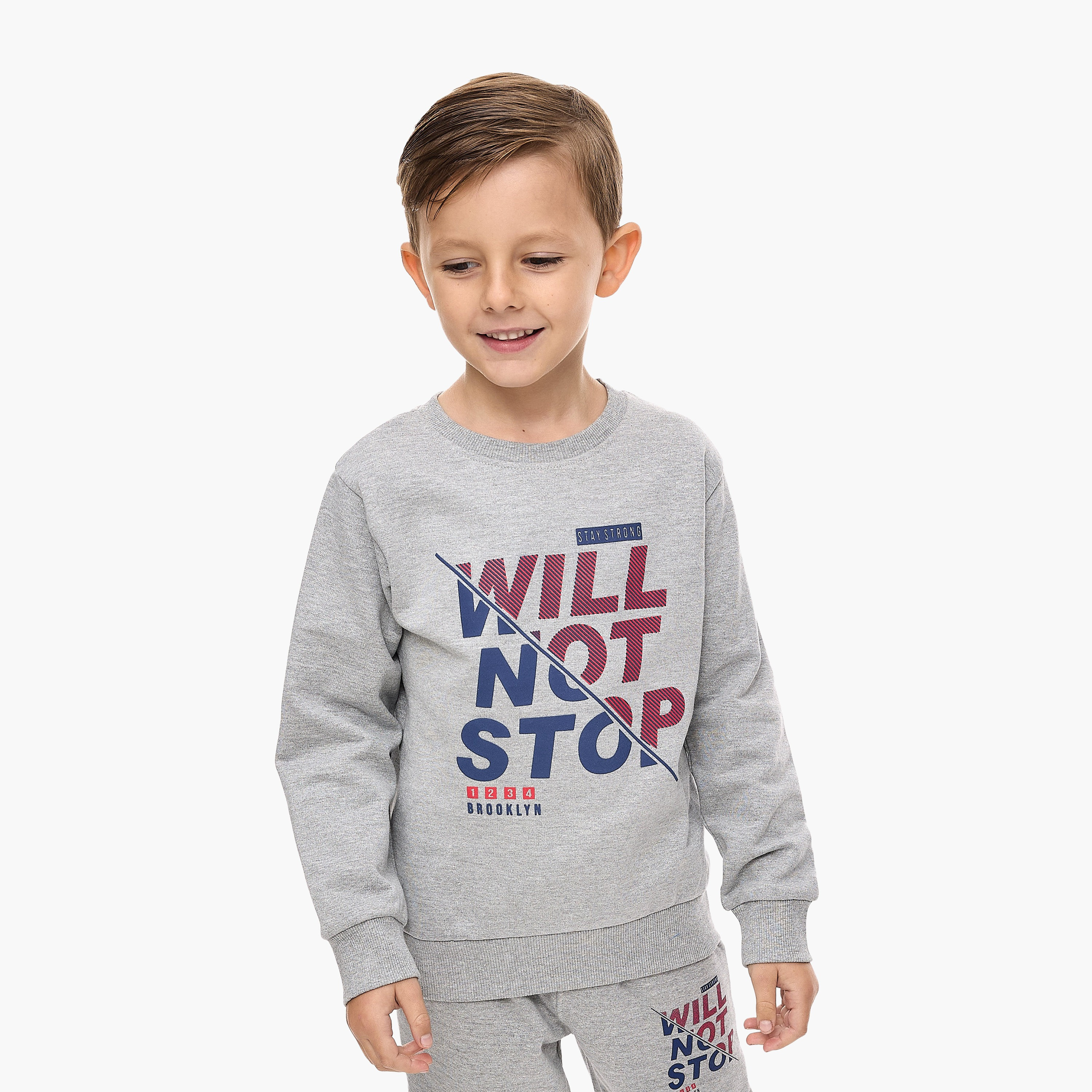 Victor and Jane Printed Sweatshirt & Pants Set - Multicolour-boys-clothing-setsandcoords-image-3