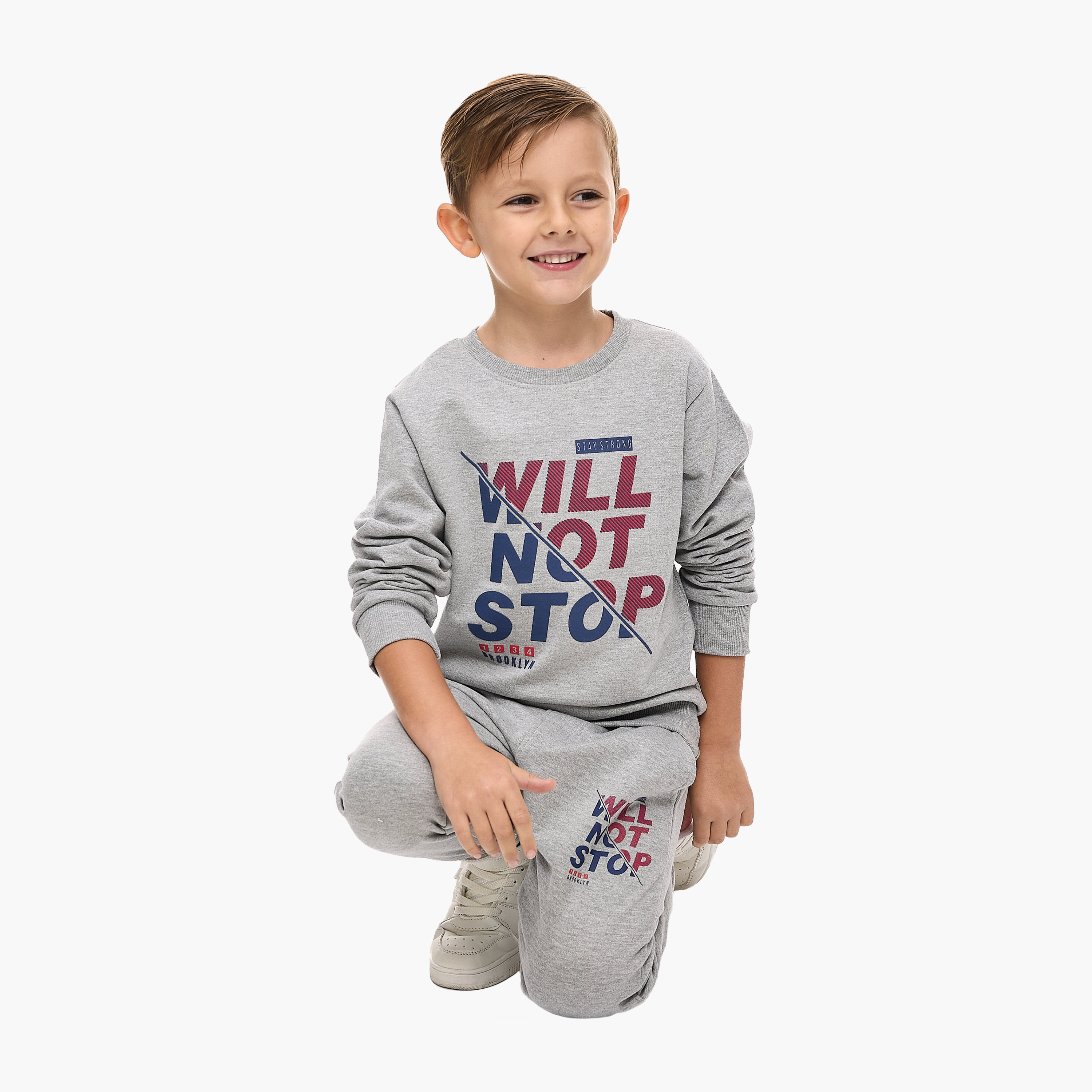 Victor and Jane Printed Sweatshirt & Pants Set - Multicolour-boys-clothing-setsandcoords-image-4