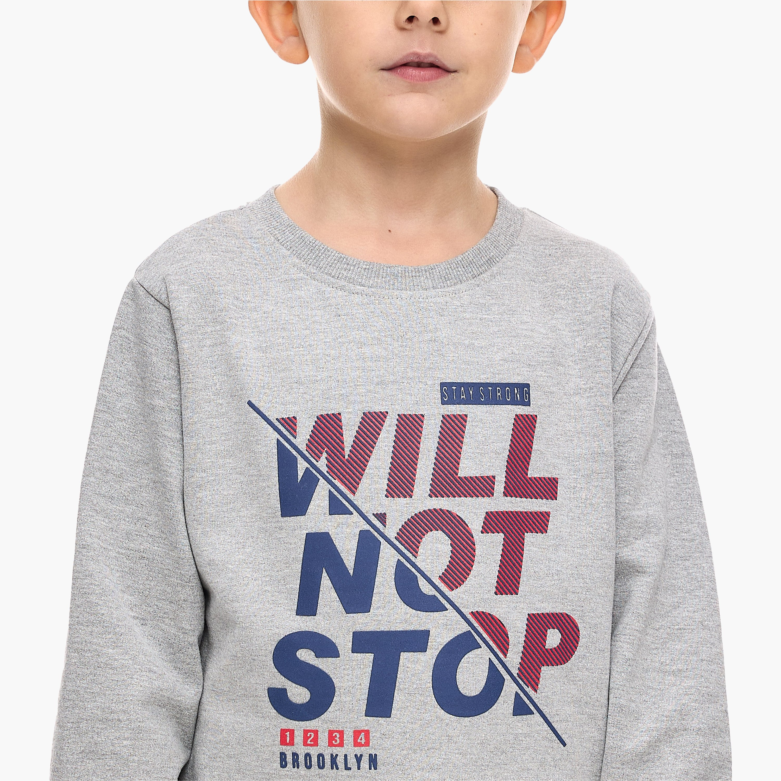 Victor and Jane Printed Sweatshirt & Pants Set - Multicolour-boys-clothing-setsandcoords-image-5