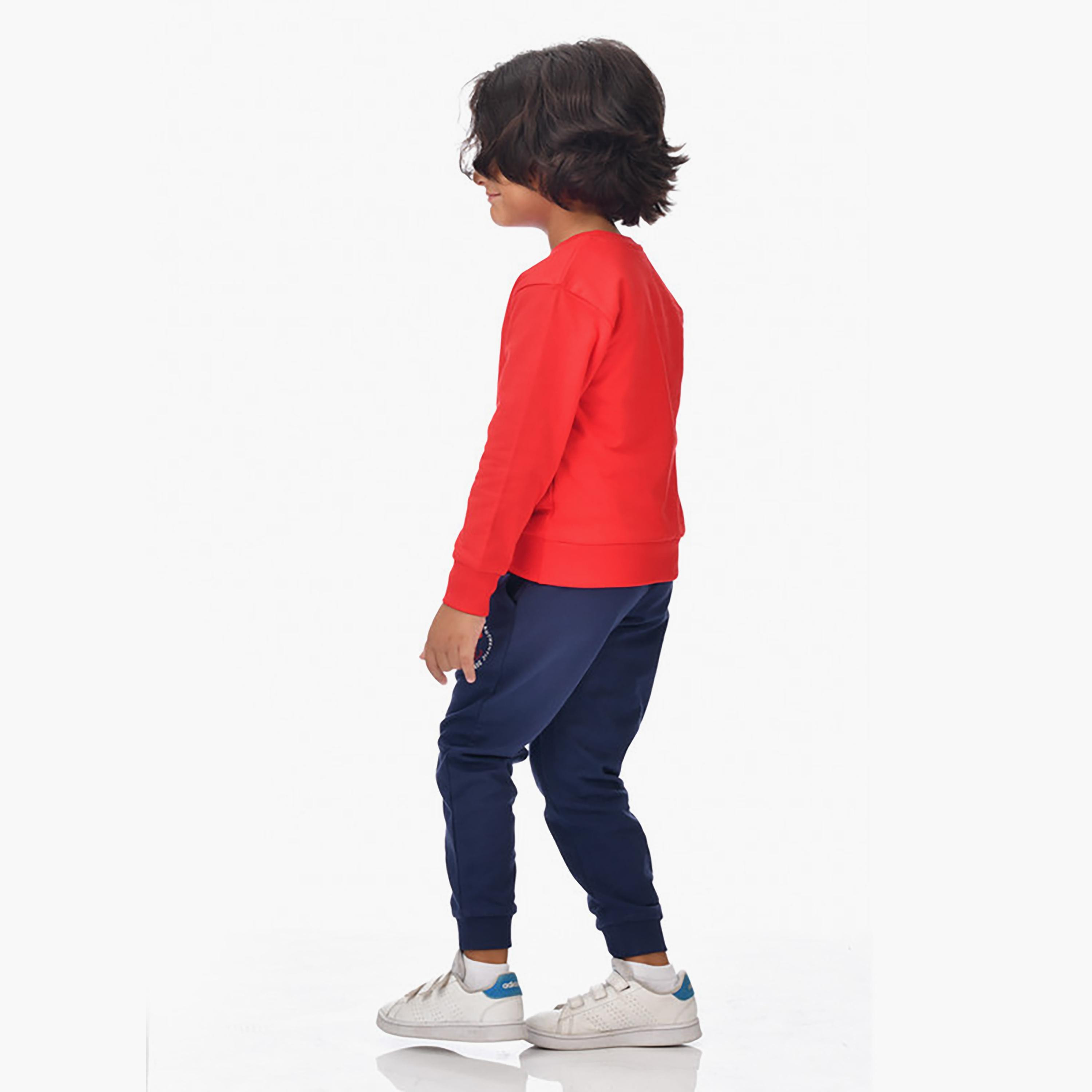 Victor and Jane 2-Piece Printed Long Sleeves Sweatshirt with Joggers-baby-boys-clothing-winterwear-setsandcoords-image-4