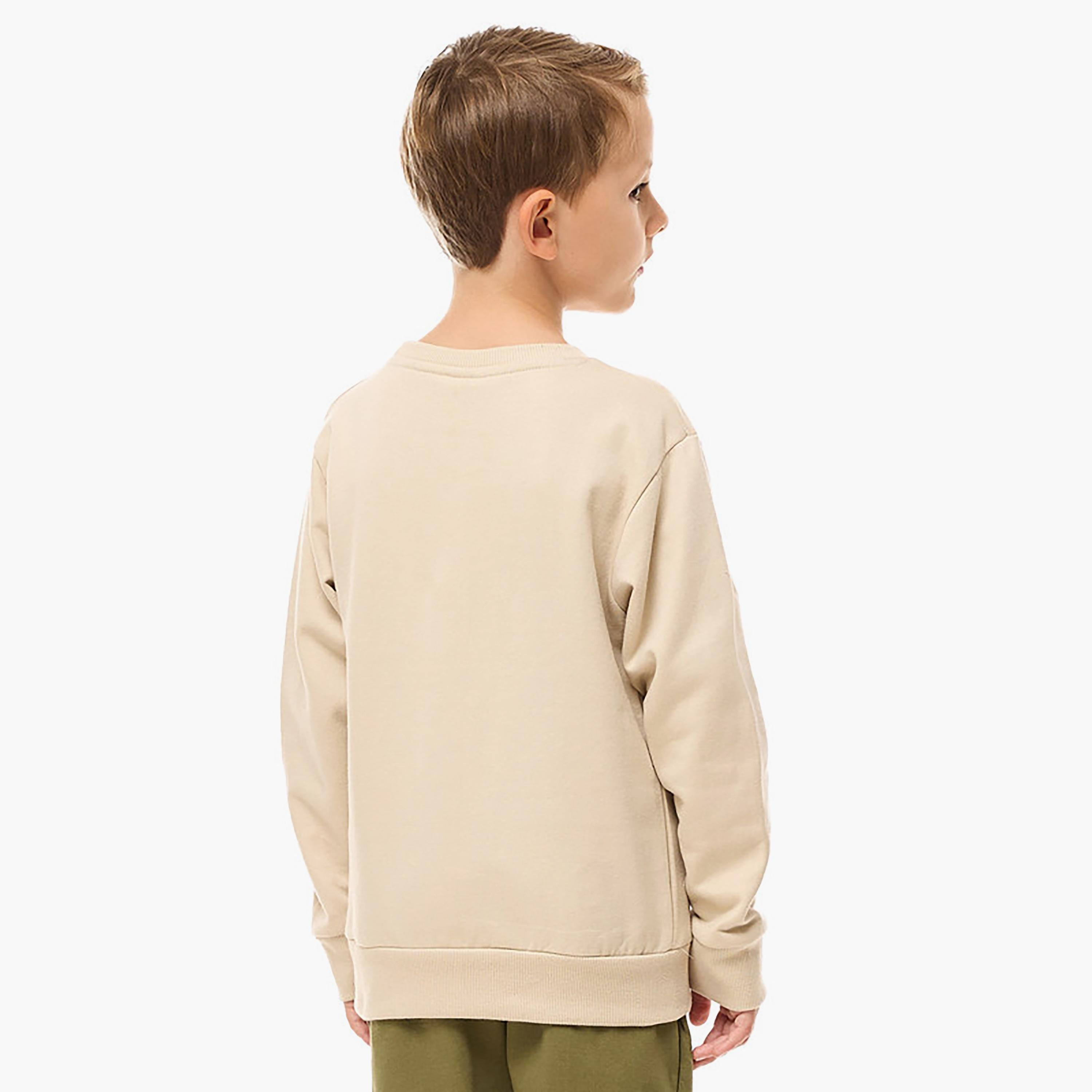 سويت شيرت بأكمام طويلة مطبوع  مع بنطال ركض قطعتين من فيكتور اند جين-boys-clothing-setsandcoords-image-4