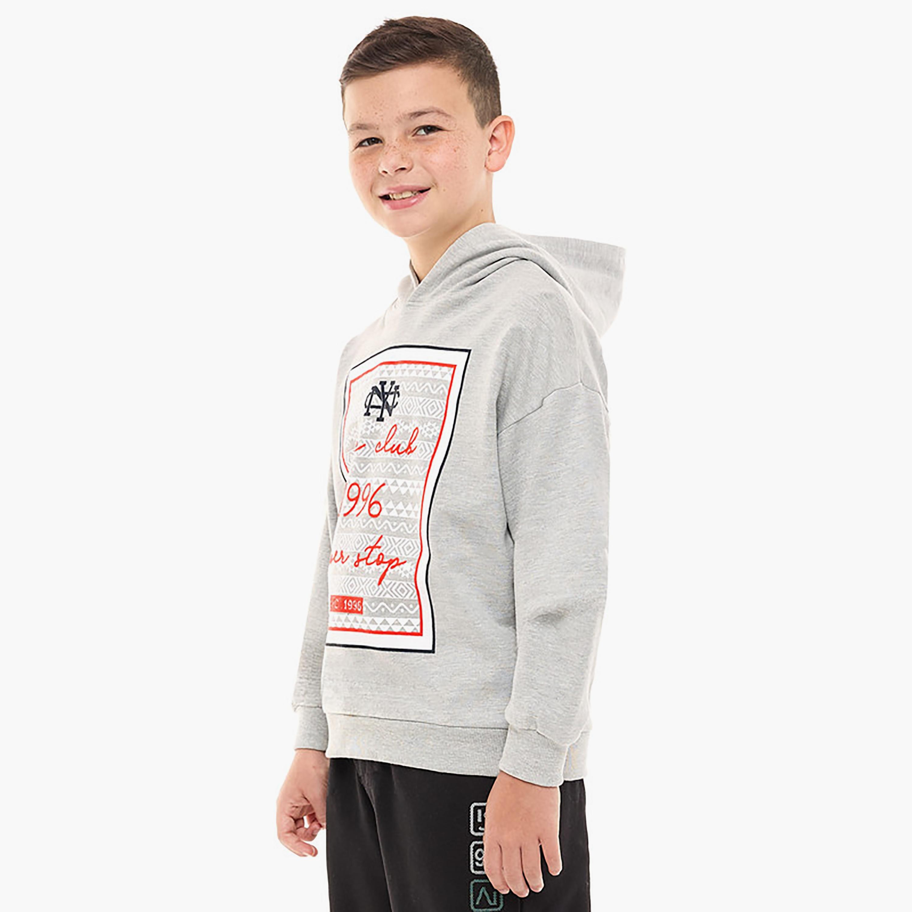 Victor and Jane Printed Long Sleeves Hoodie-boys-clothing-sweatshirts-image-2