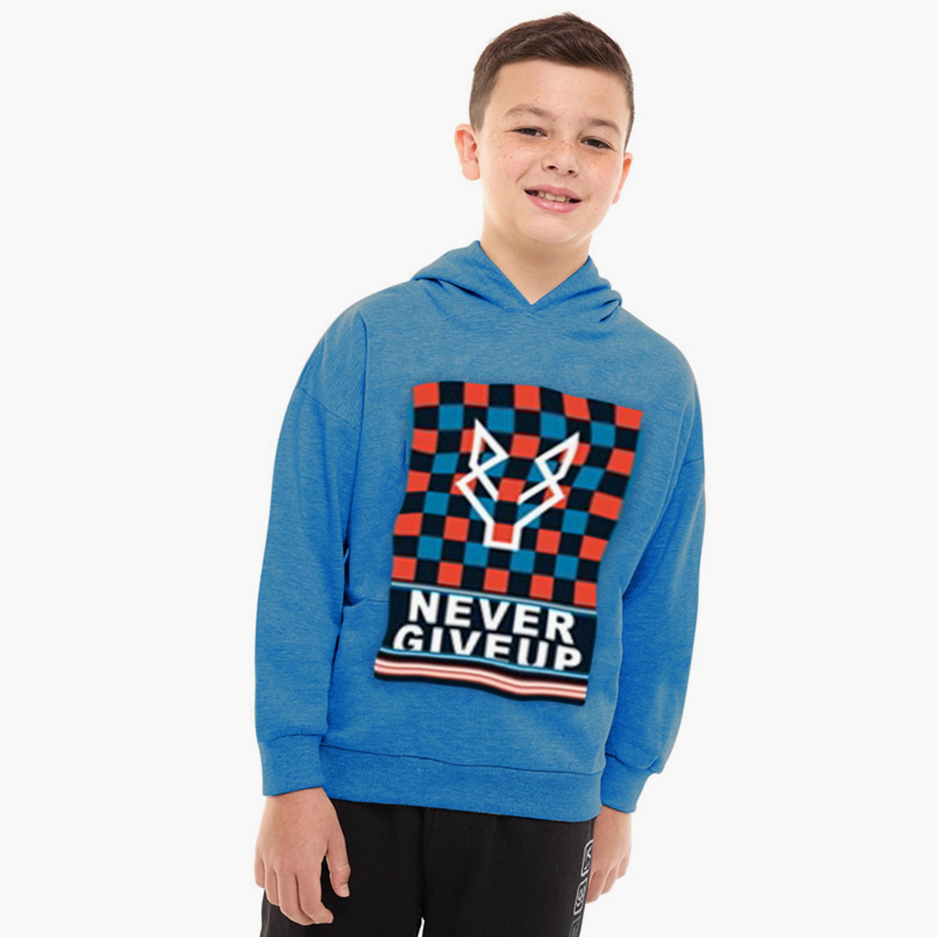 هودي بأكمام طويلة مطبوع من فيكتور اند جين-boys-clothing-sweatshirts-image-1
