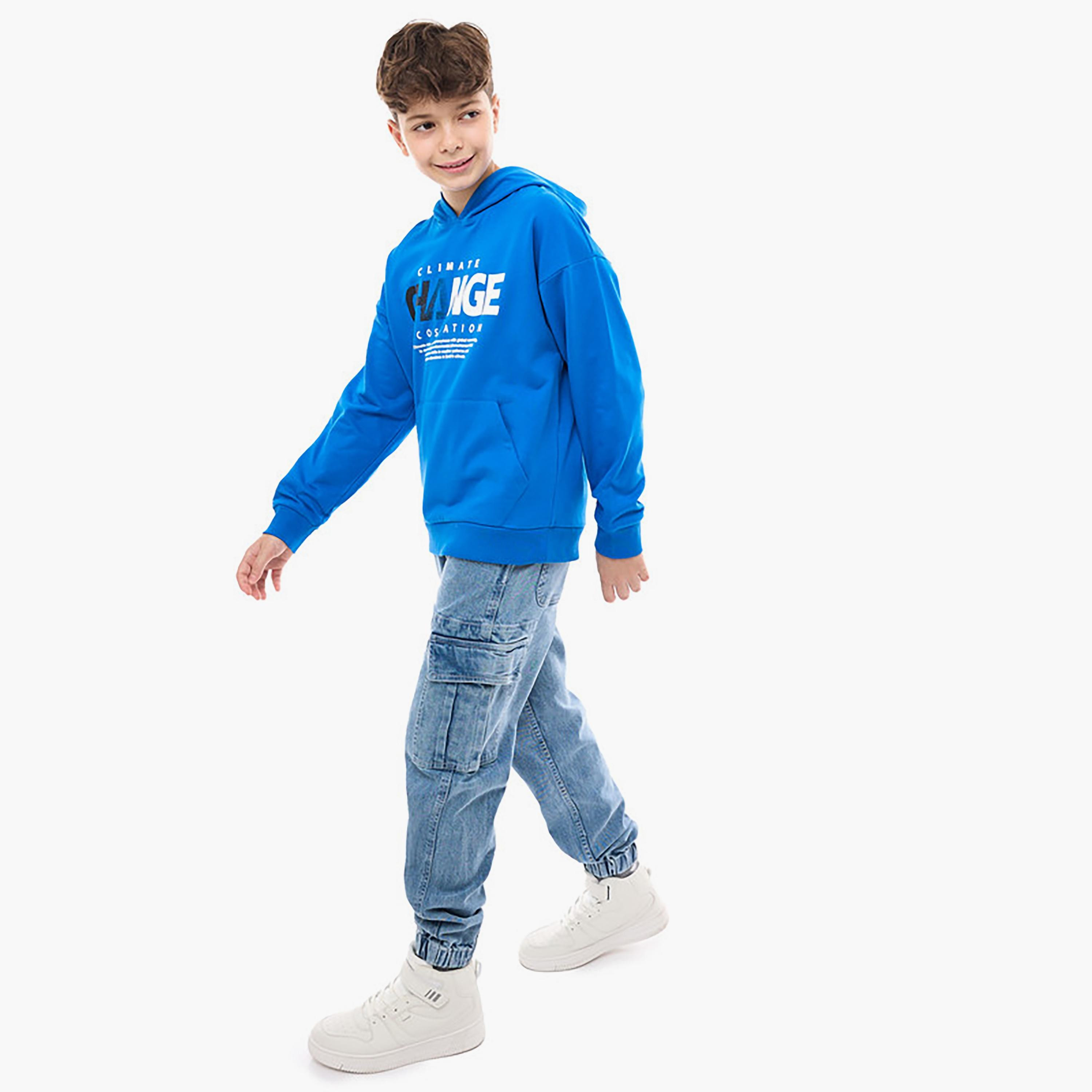 هودي بأكمام طويلة مطبوع من فيكتور اند جين-boys-clothing-sweatshirts-image-4