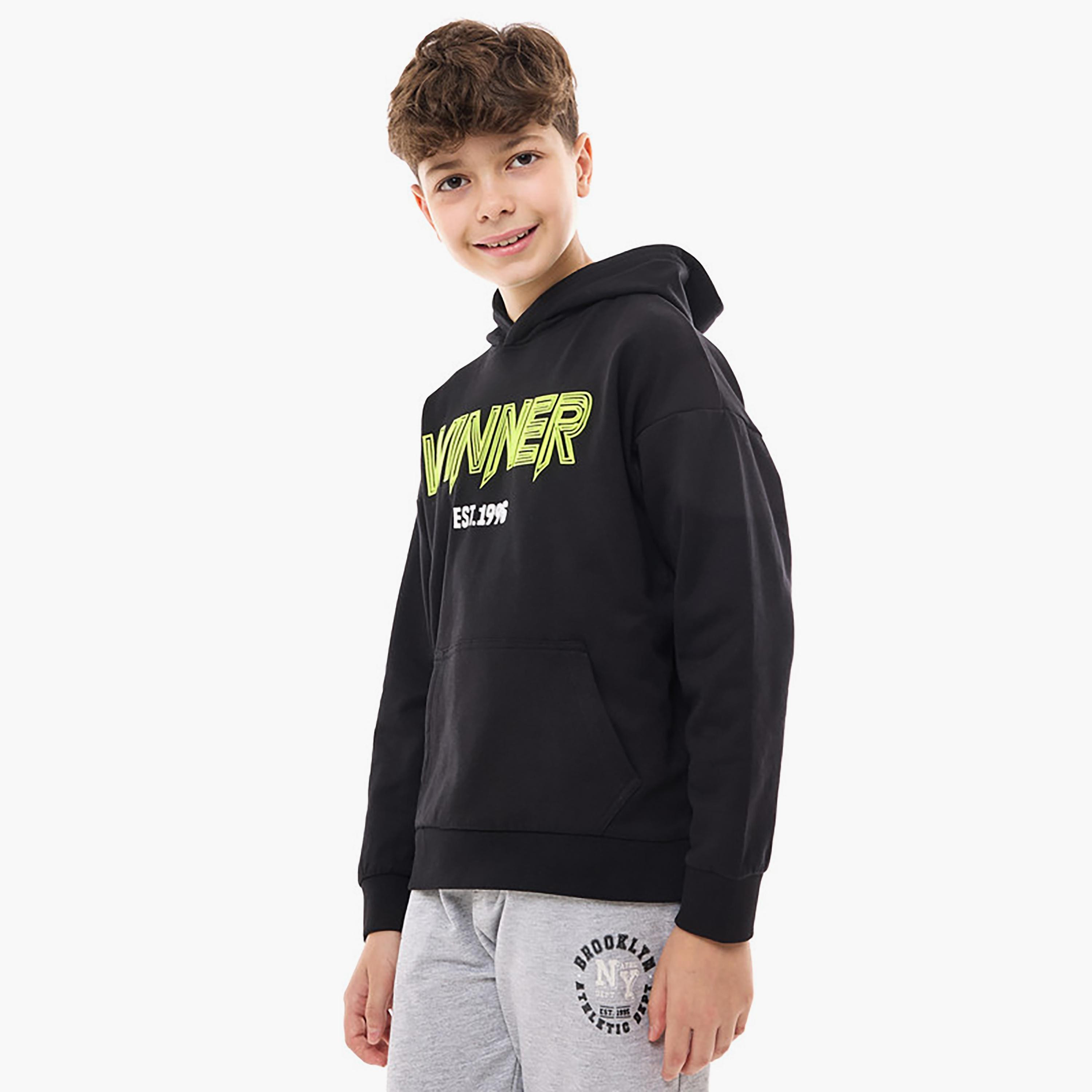 هودي بأكمام طويلة مطبوع من فيكتور اند جين-boys-clothing-winterwear-sweatshirts-image-2