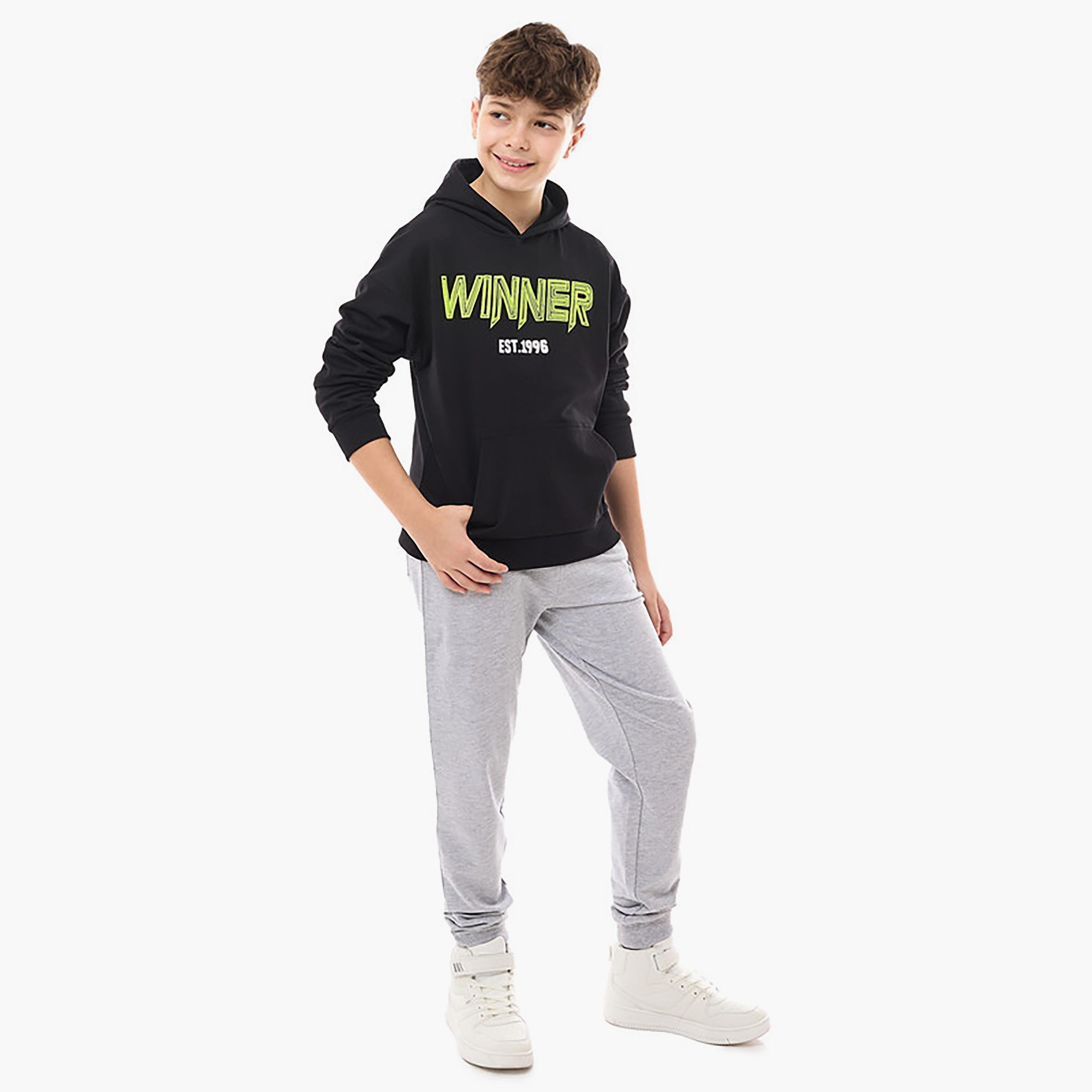 هودي بأكمام طويلة مطبوع من فيكتور اند جين-boys-clothing-winterwear-sweatshirts-image-4