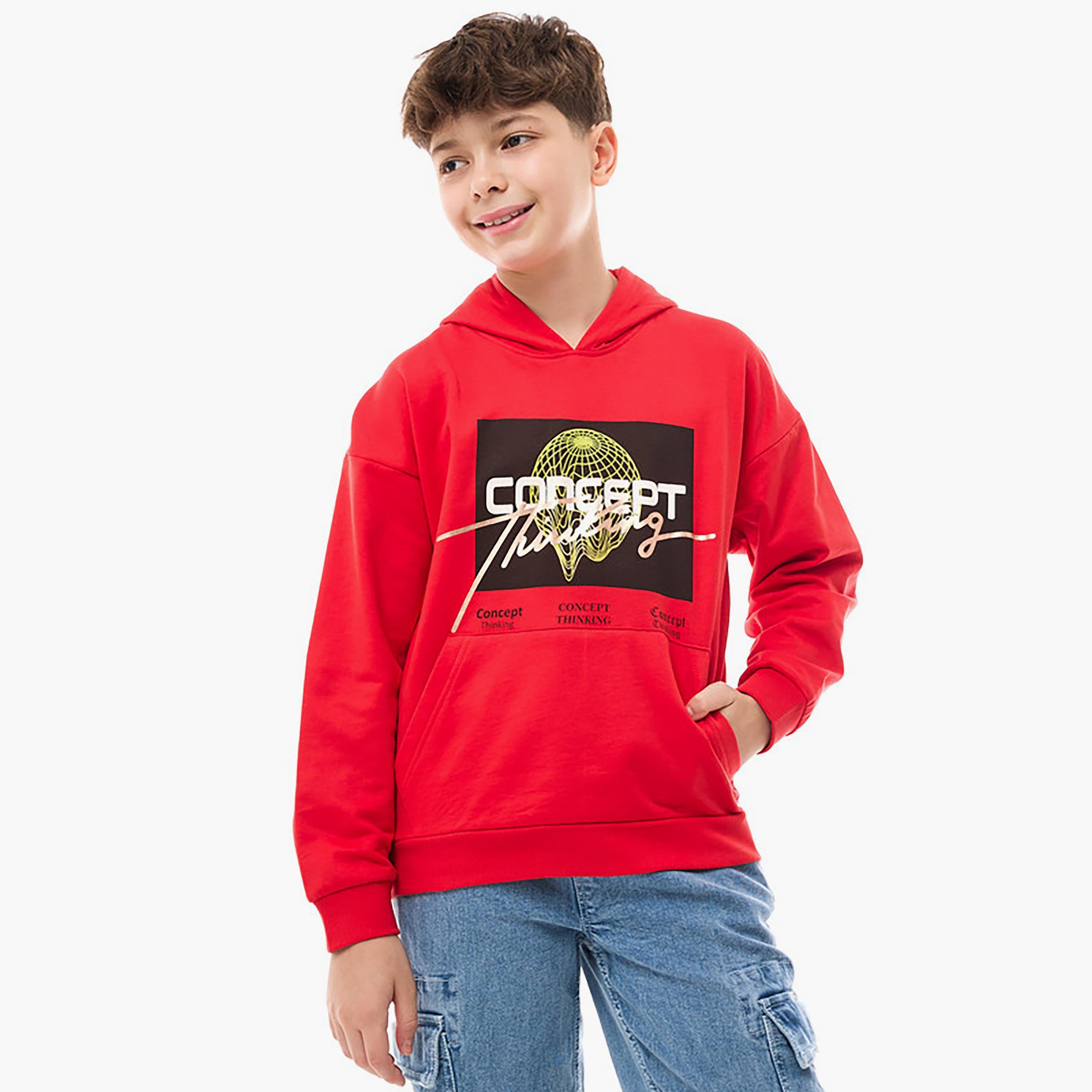 هودي بأكمام طويلة مطبوع من فيكتور اند جين-boys-clothing-sweatshirts-image-1