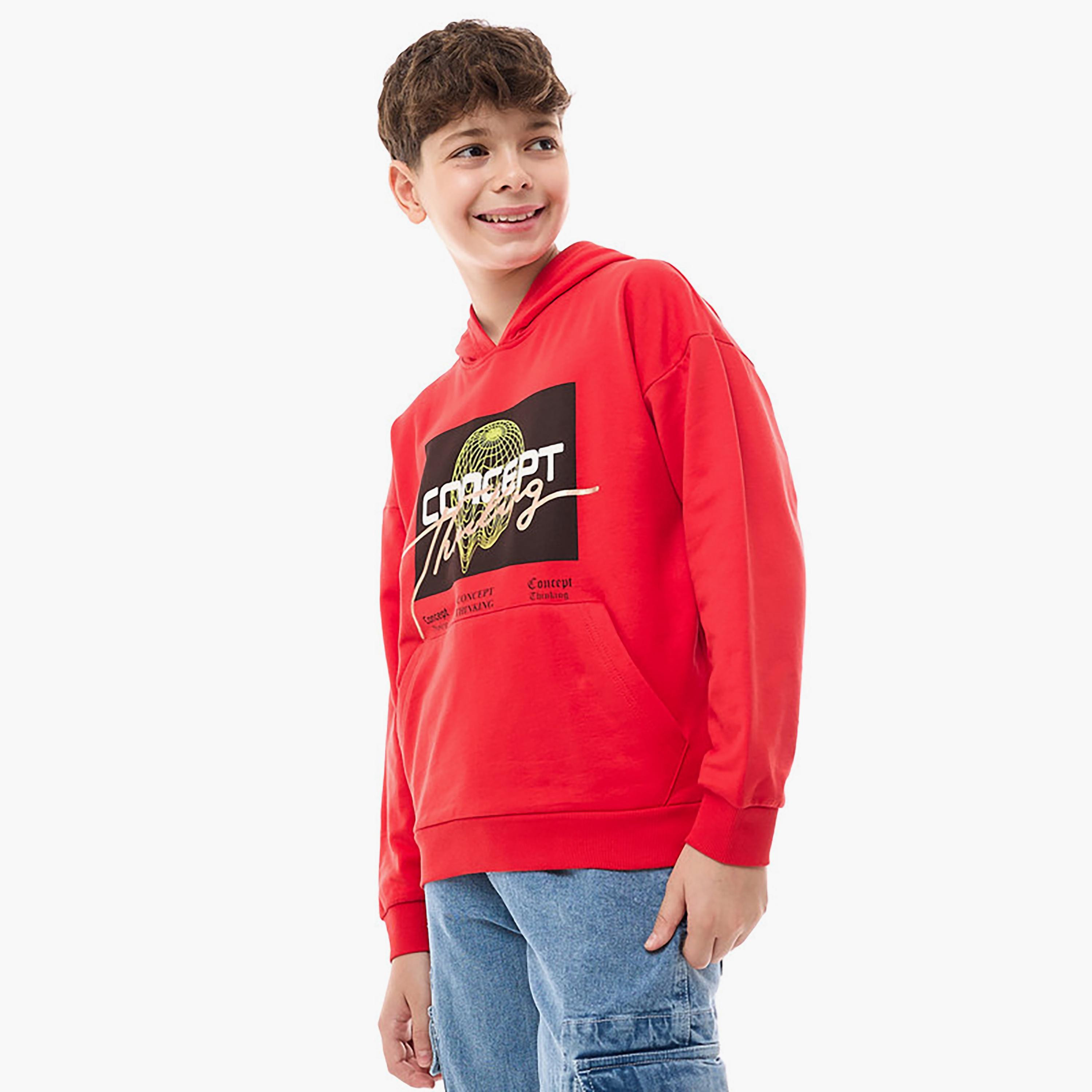 هودي بأكمام طويلة مطبوع من فيكتور اند جين-boys-clothing-sweatshirts-image-2