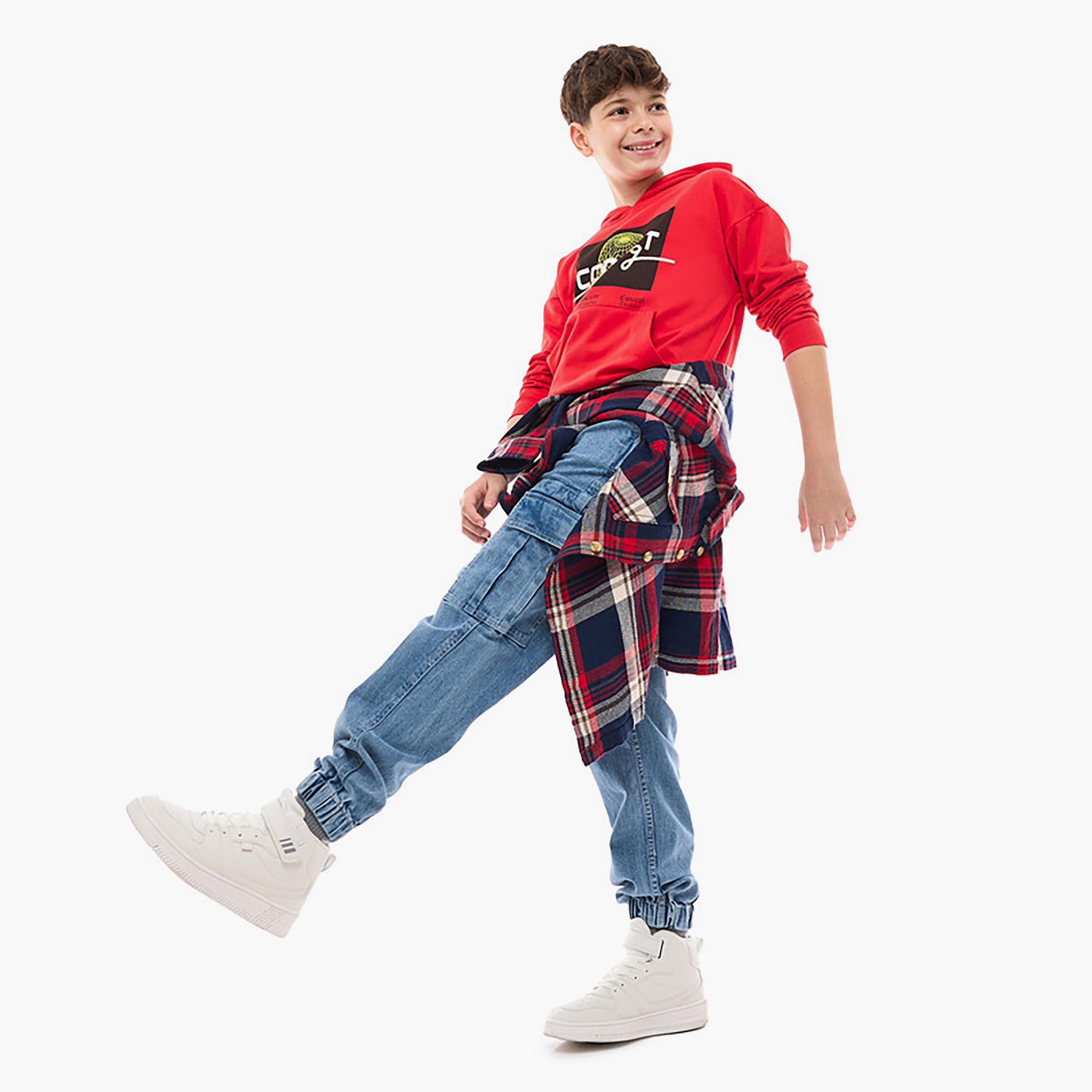 هودي بأكمام طويلة مطبوع من فيكتور اند جين-boys-clothing-sweatshirts-image-4