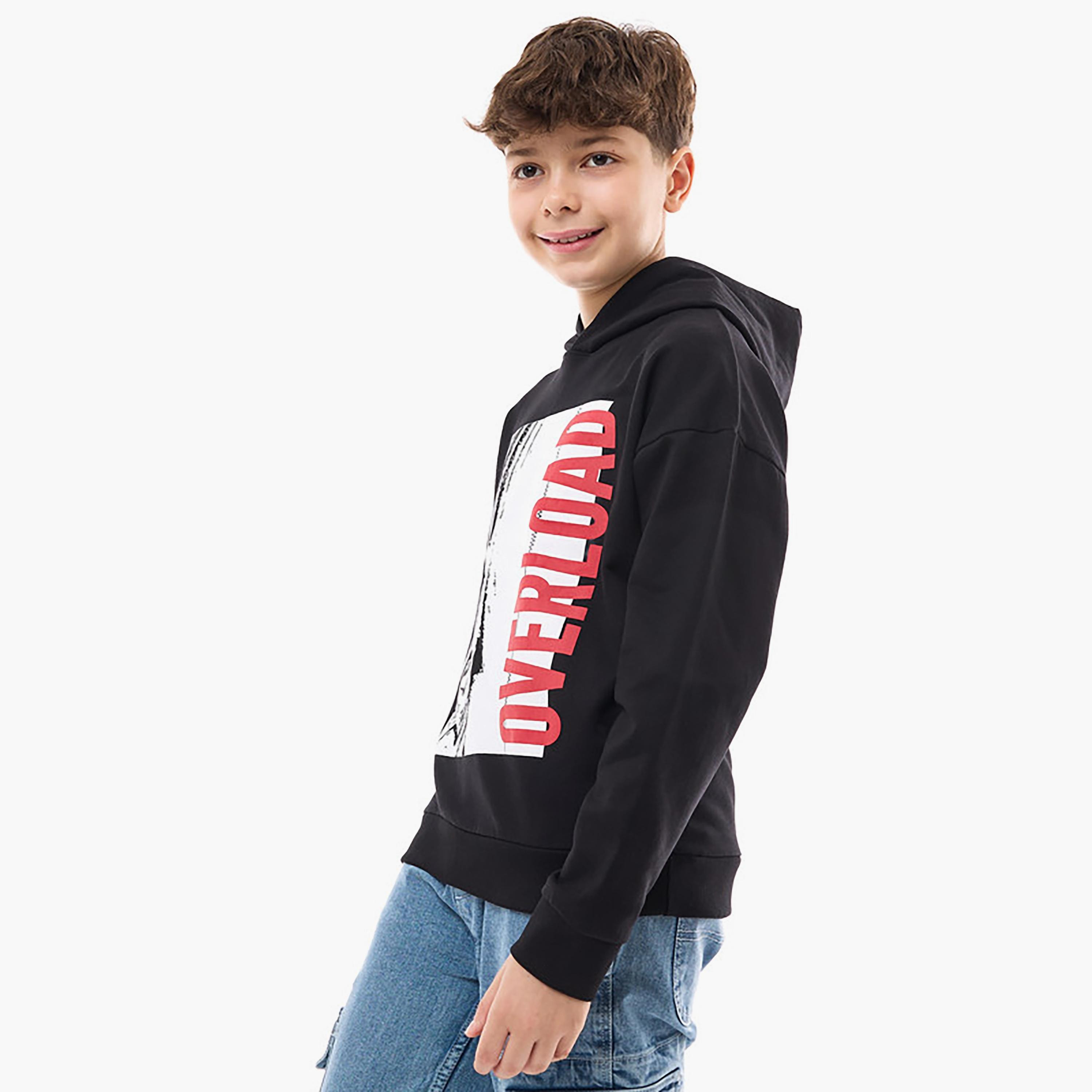 Victor and Jane Printed Long Sleeves Hoodie-boys-clothing-sweatshirts-image-2