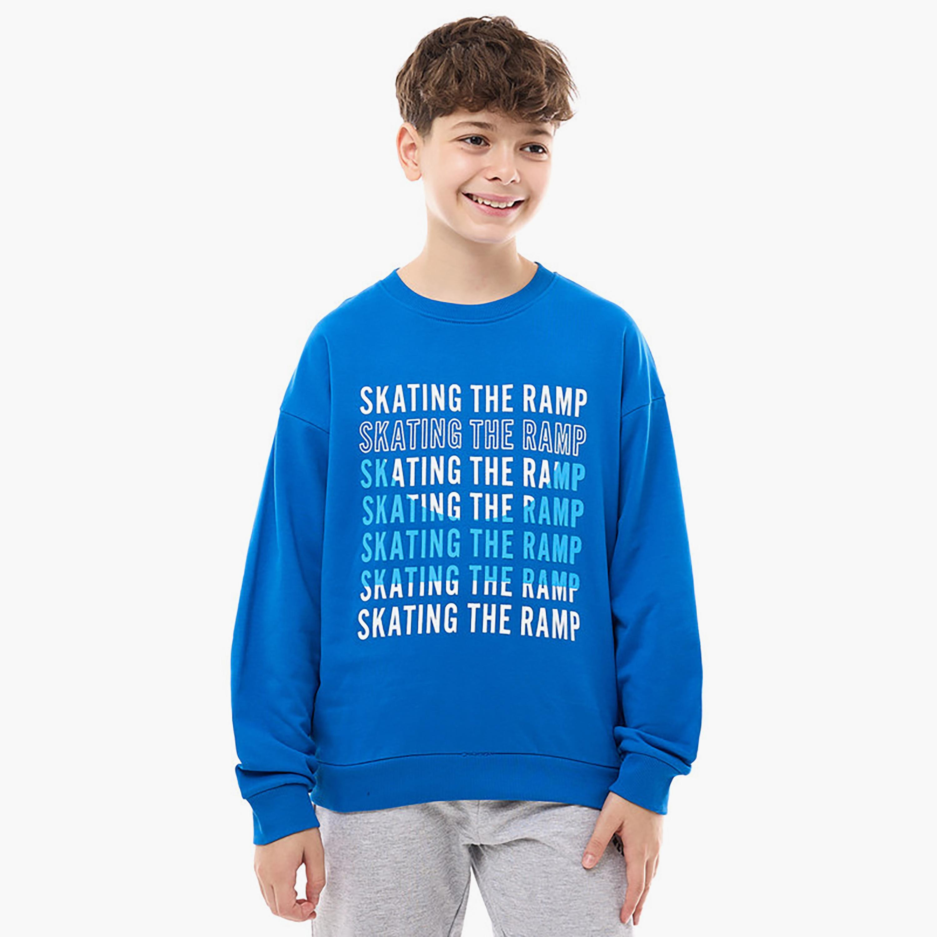 سويت شيرت بأكمام طويلة مطبوع من فيكتور اند جين-boys-clothing-winterwear-sweatshirts-image-1
