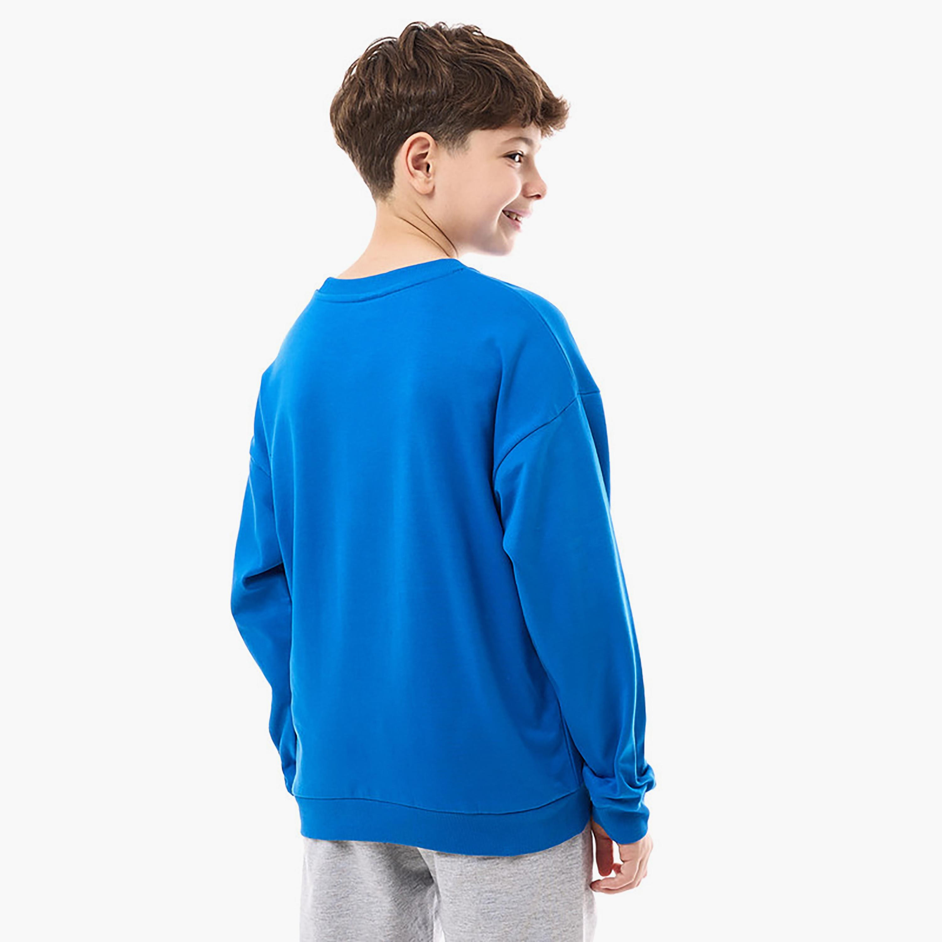 سويت شيرت بأكمام طويلة مطبوع من فيكتور اند جين-boys-clothing-winterwear-sweatshirts-image-3