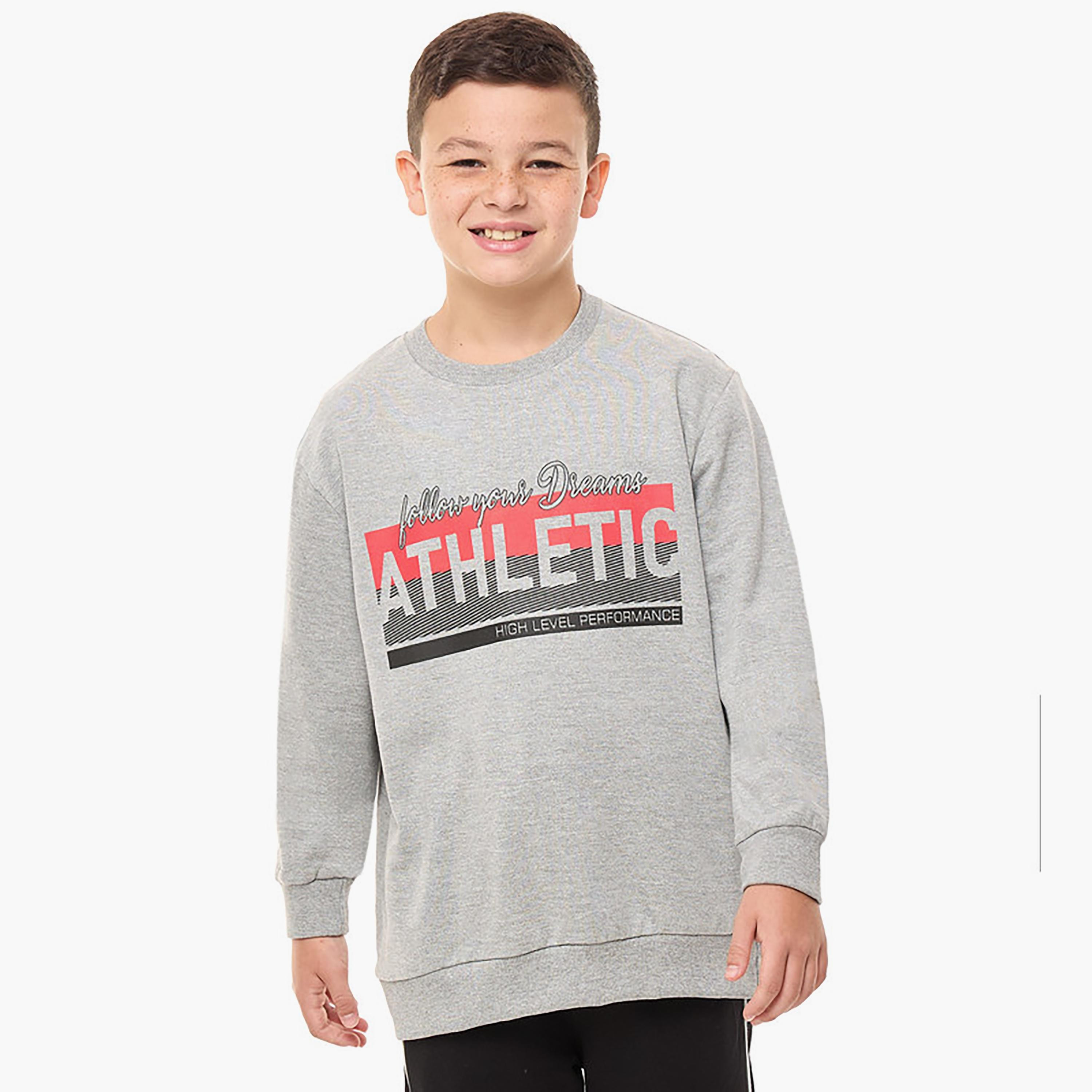 سويت شيرت بأكمام طويلة مطبوع من فيكتور اند جين-boys-clothing-sweatshirts-image-6
