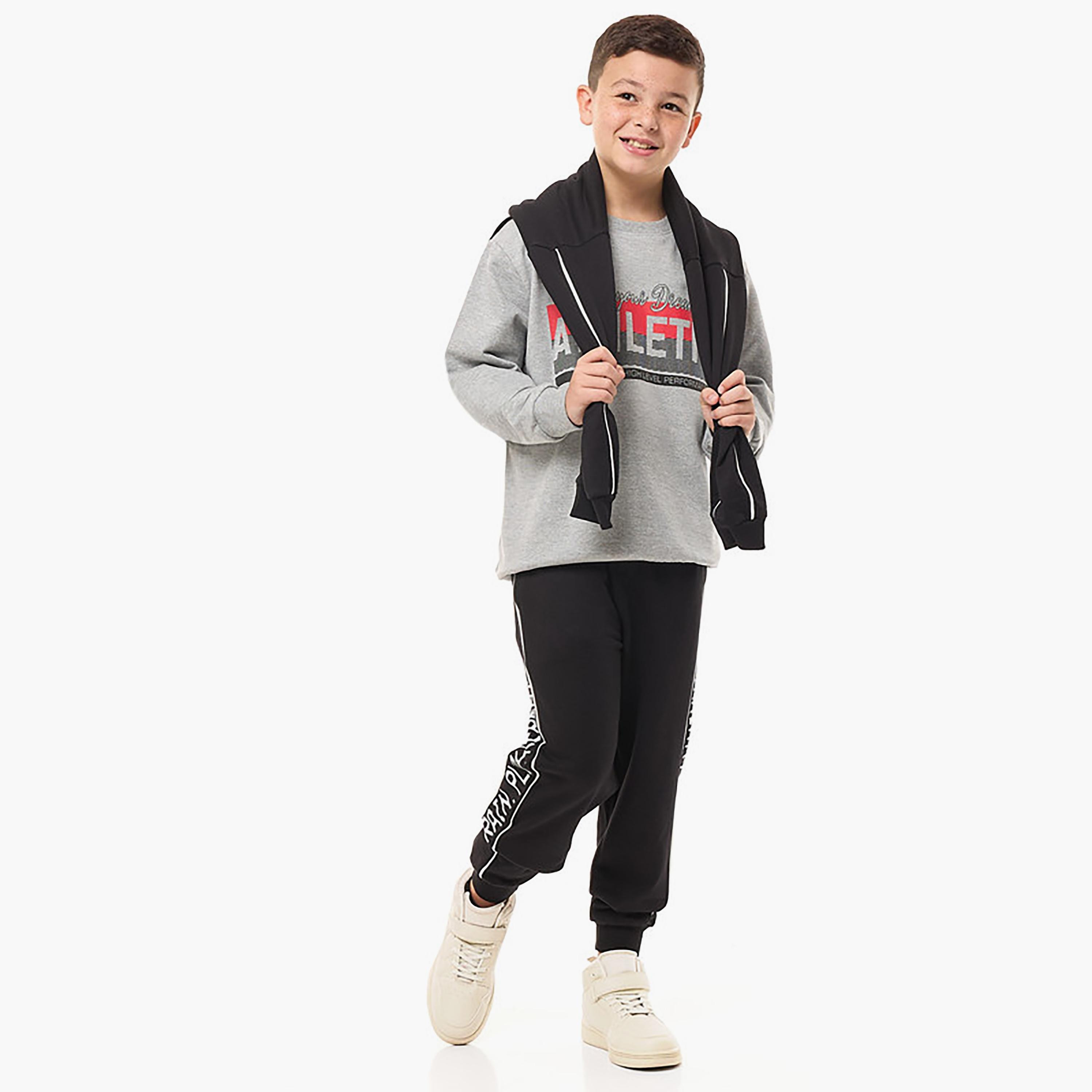 سويت شيرت بأكمام طويلة مطبوع من فيكتور اند جين-boys-clothing-sweatshirts-image-3