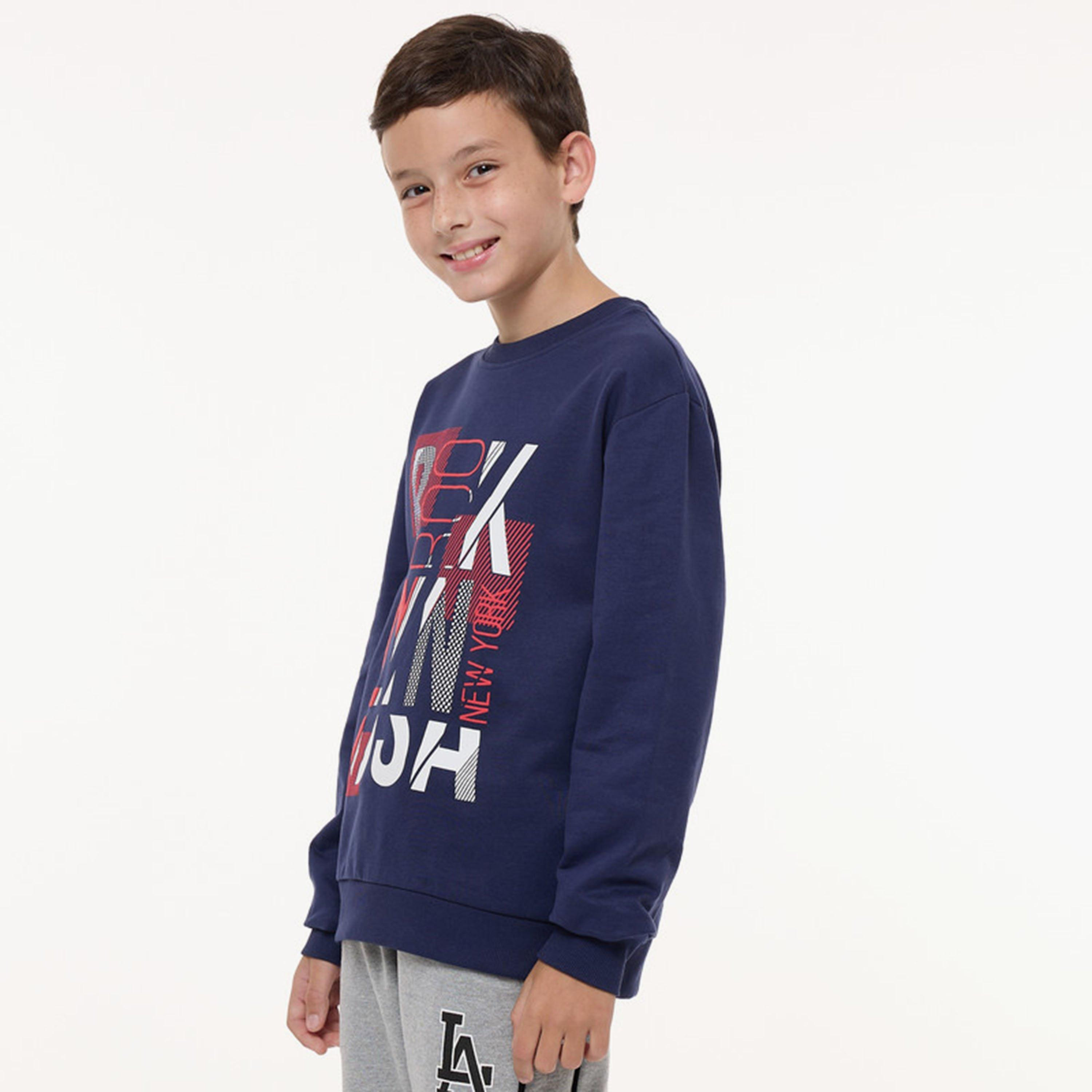 سويت شيرت بأكمام طويلة مطبوع من فيكتور اند جين-boys-clothing-sweatshirts-image-2