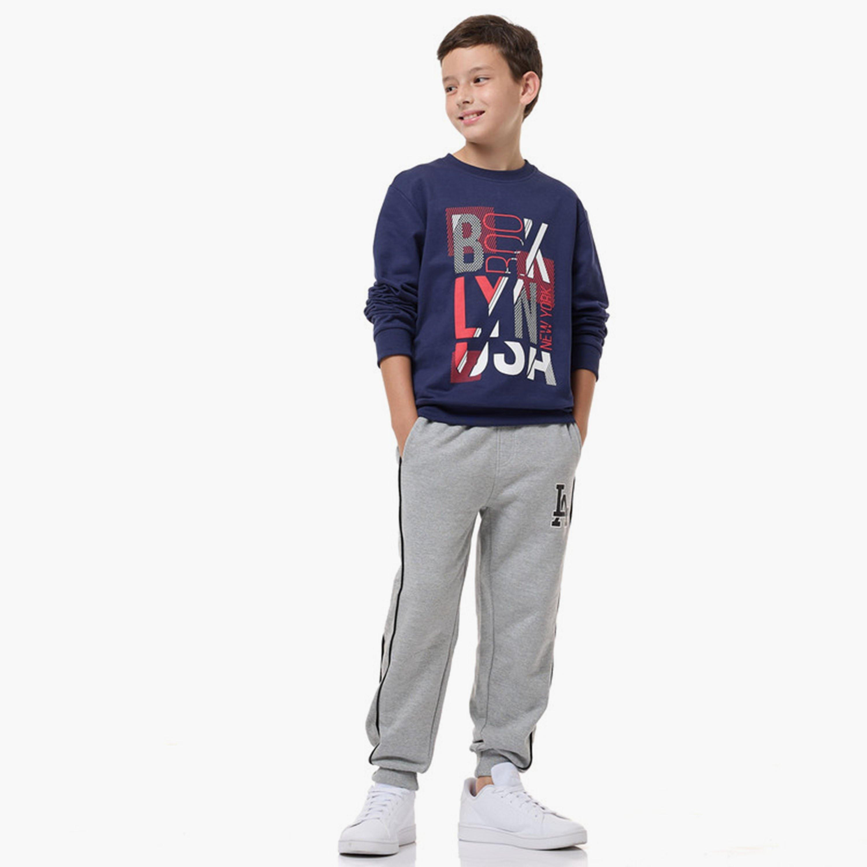 سويت شيرت بأكمام طويلة مطبوع من فيكتور اند جين-boys-clothing-sweatshirts-image-4