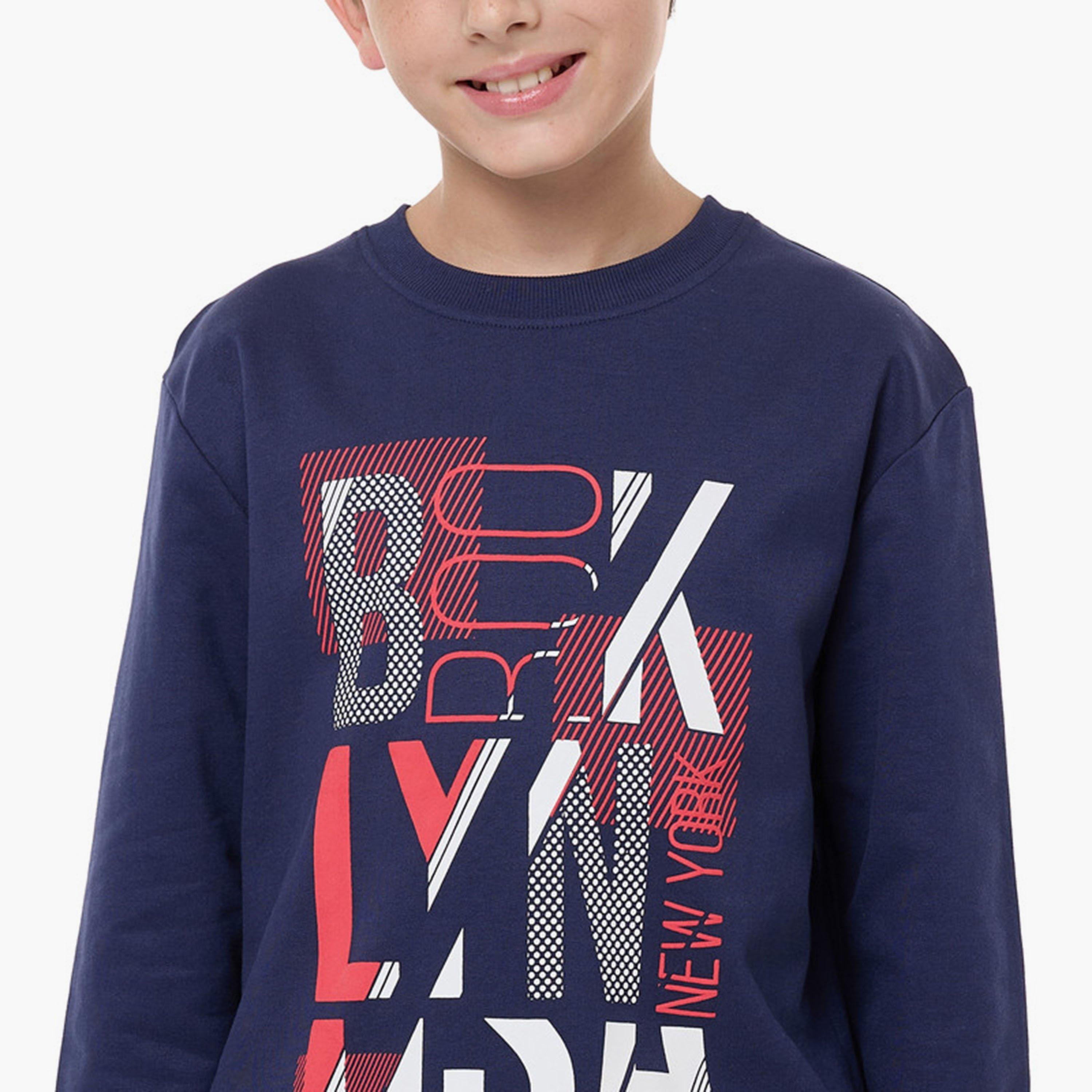 سويت شيرت بأكمام طويلة مطبوع من فيكتور اند جين-boys-clothing-sweatshirts-image-5