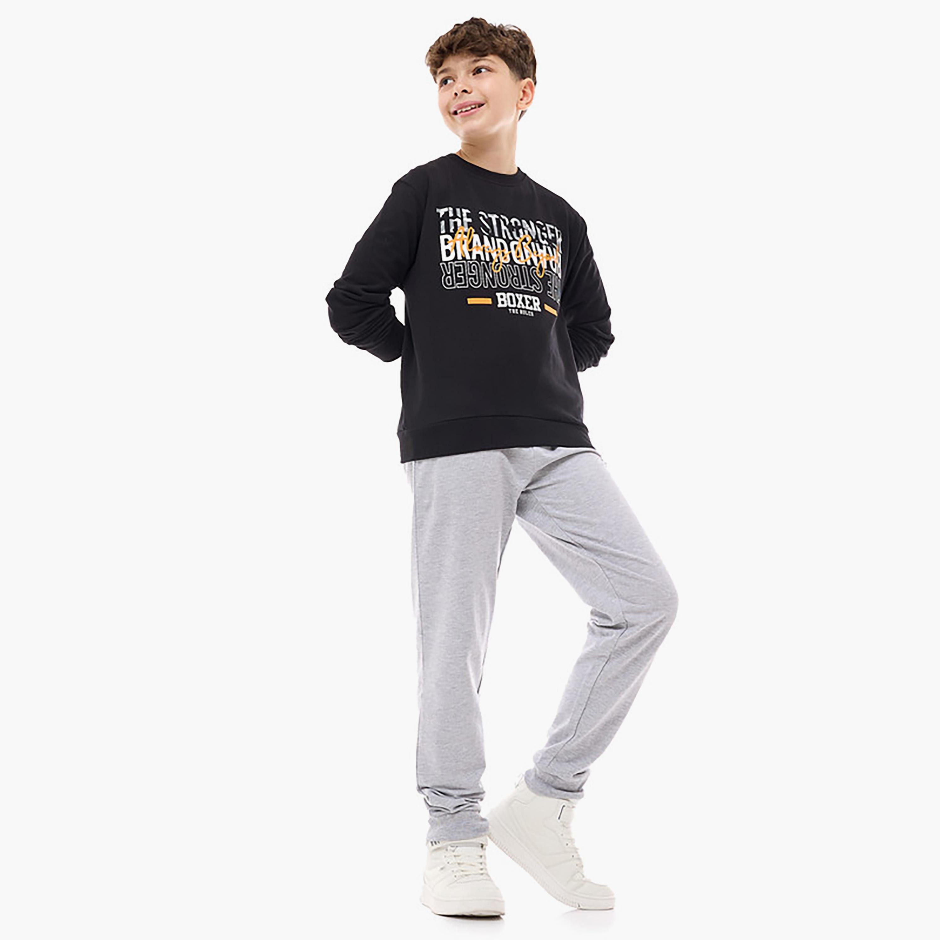 سويت شيرت بأكمام طويلة مطبوع من فيكتور اند جين-boys-clothing-winterwear-sweatshirts-image-4