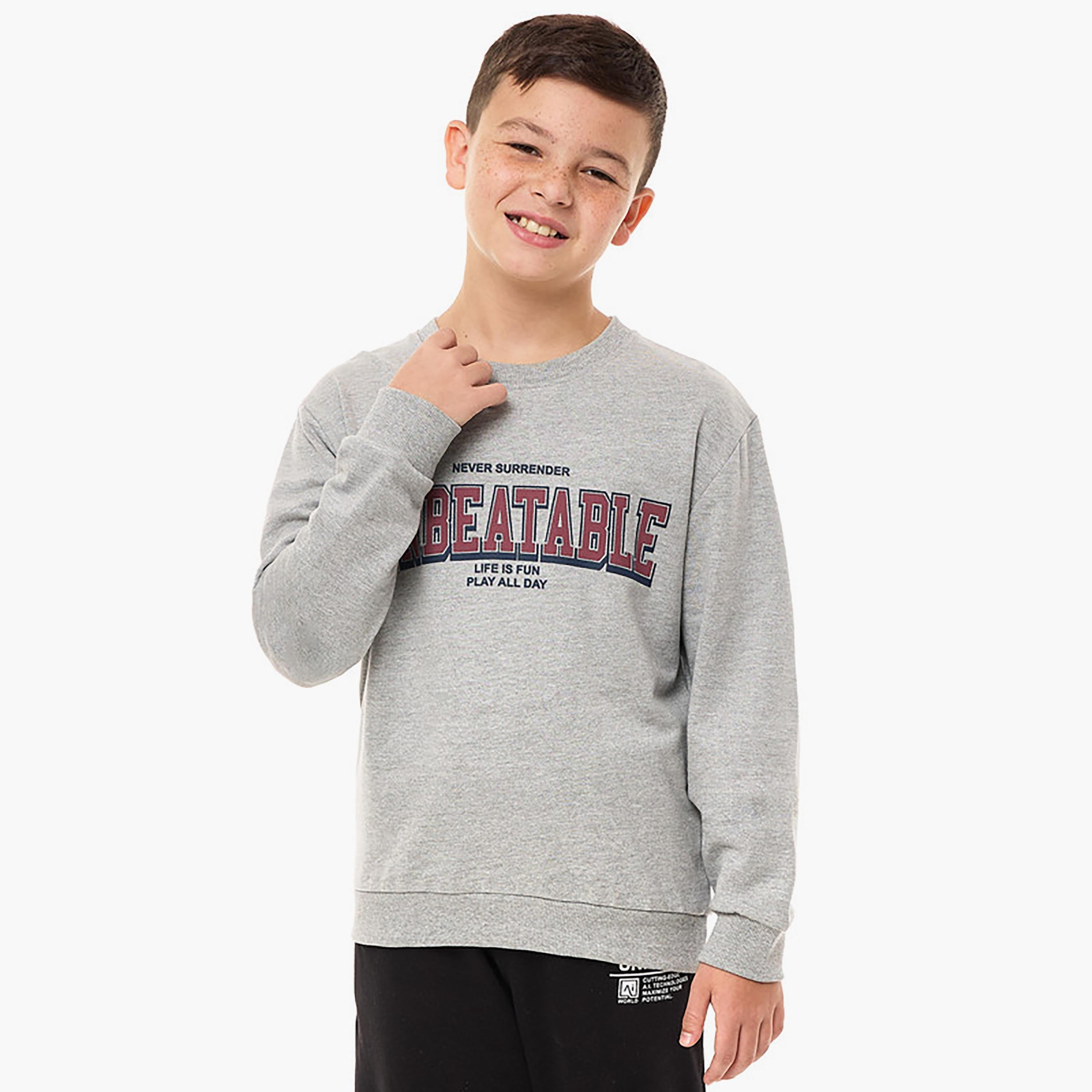 Victor and Jane Printed Long Sleeves Sweatshirt-boys-clothing-sweatshirts-image-1