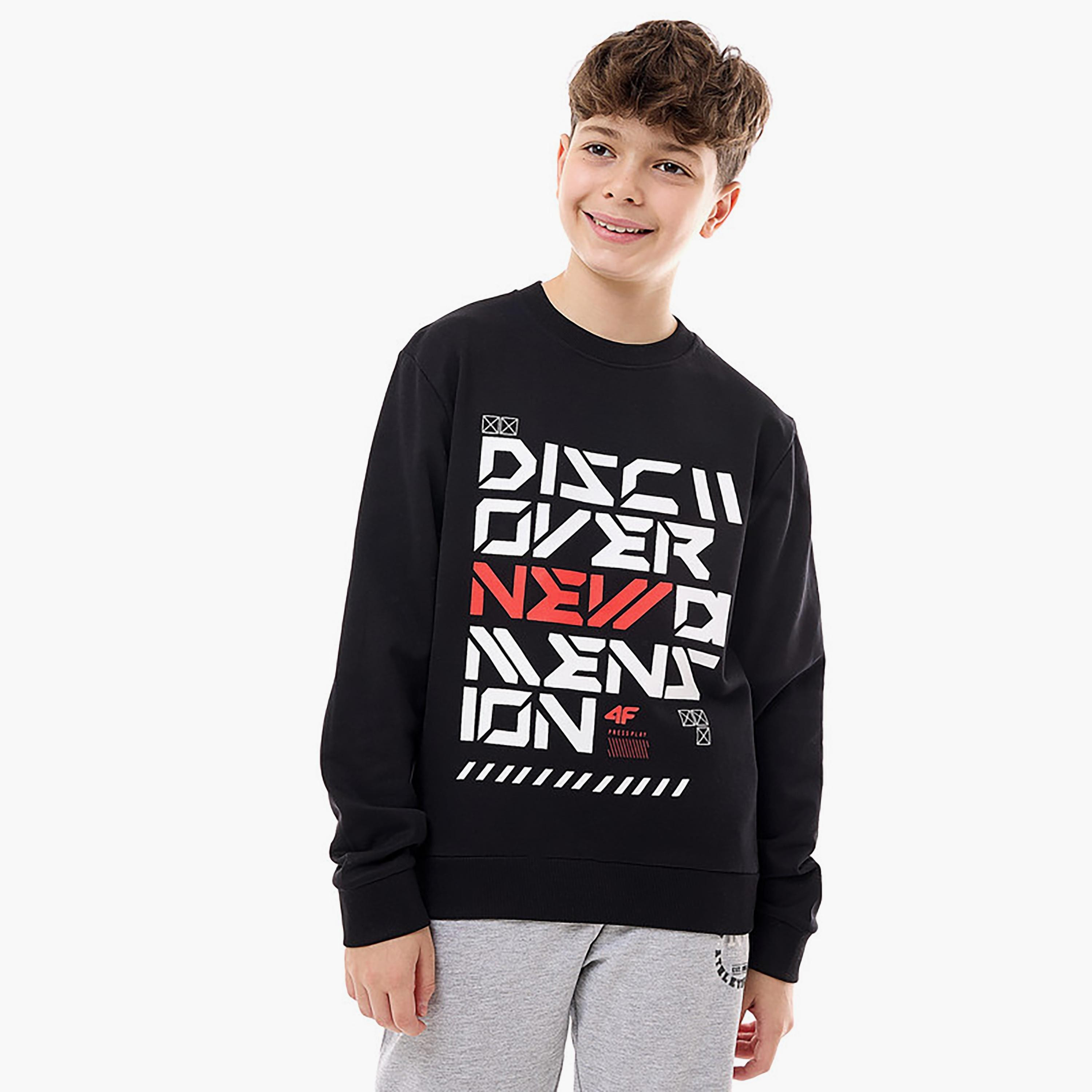 سويت شيرت بأكمام طويلة مطبوع من فيكتور اند جين-boys-clothing-winterwear-sweatshirts-image-1