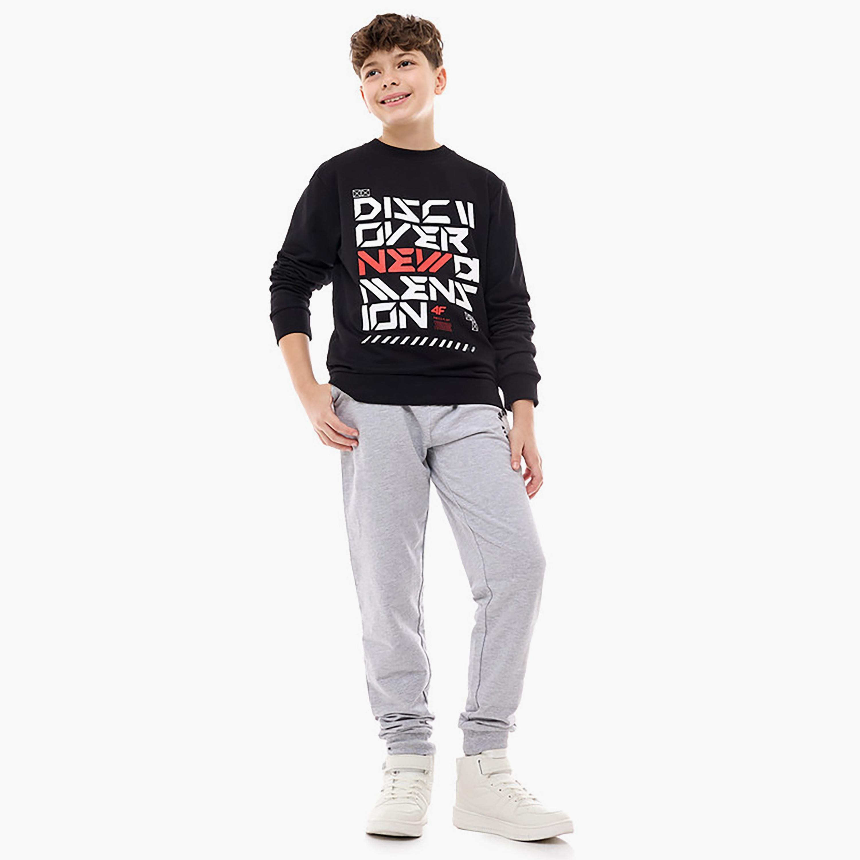 سويت شيرت بأكمام طويلة مطبوع من فيكتور اند جين-boys-clothing-winterwear-sweatshirts-image-4