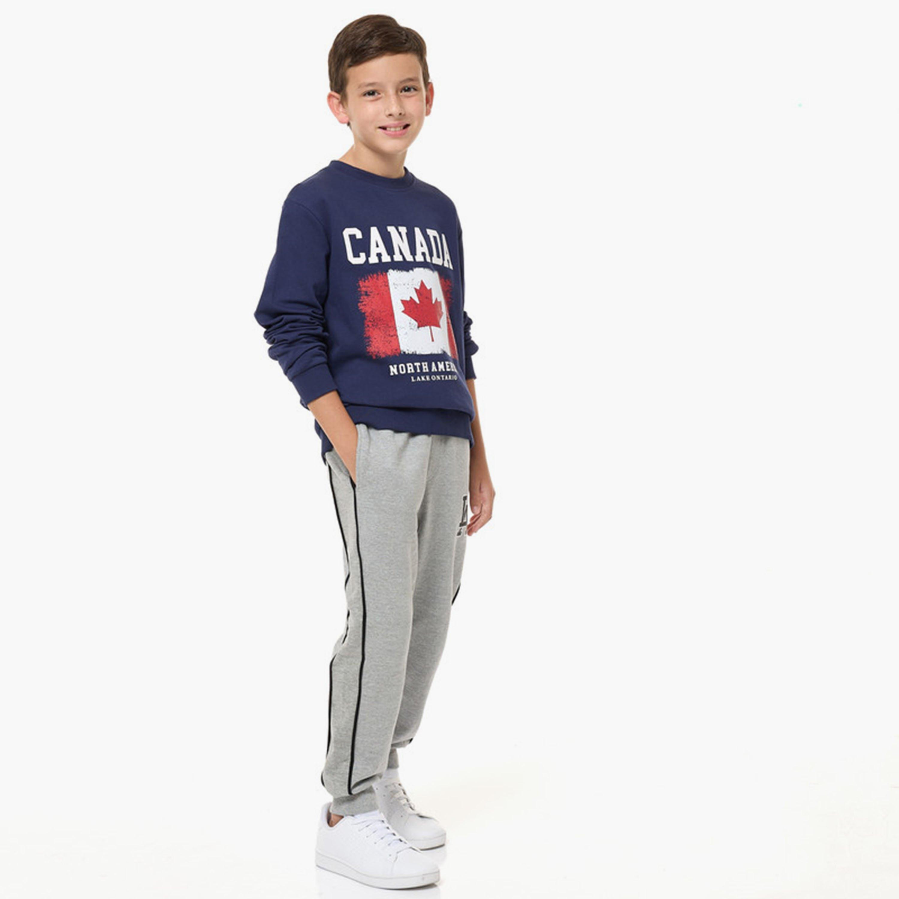 سويت شيرت بأكمام طويلة مطبوع من فيكتور اند جين-boys-clothing-sweatshirts-image-3