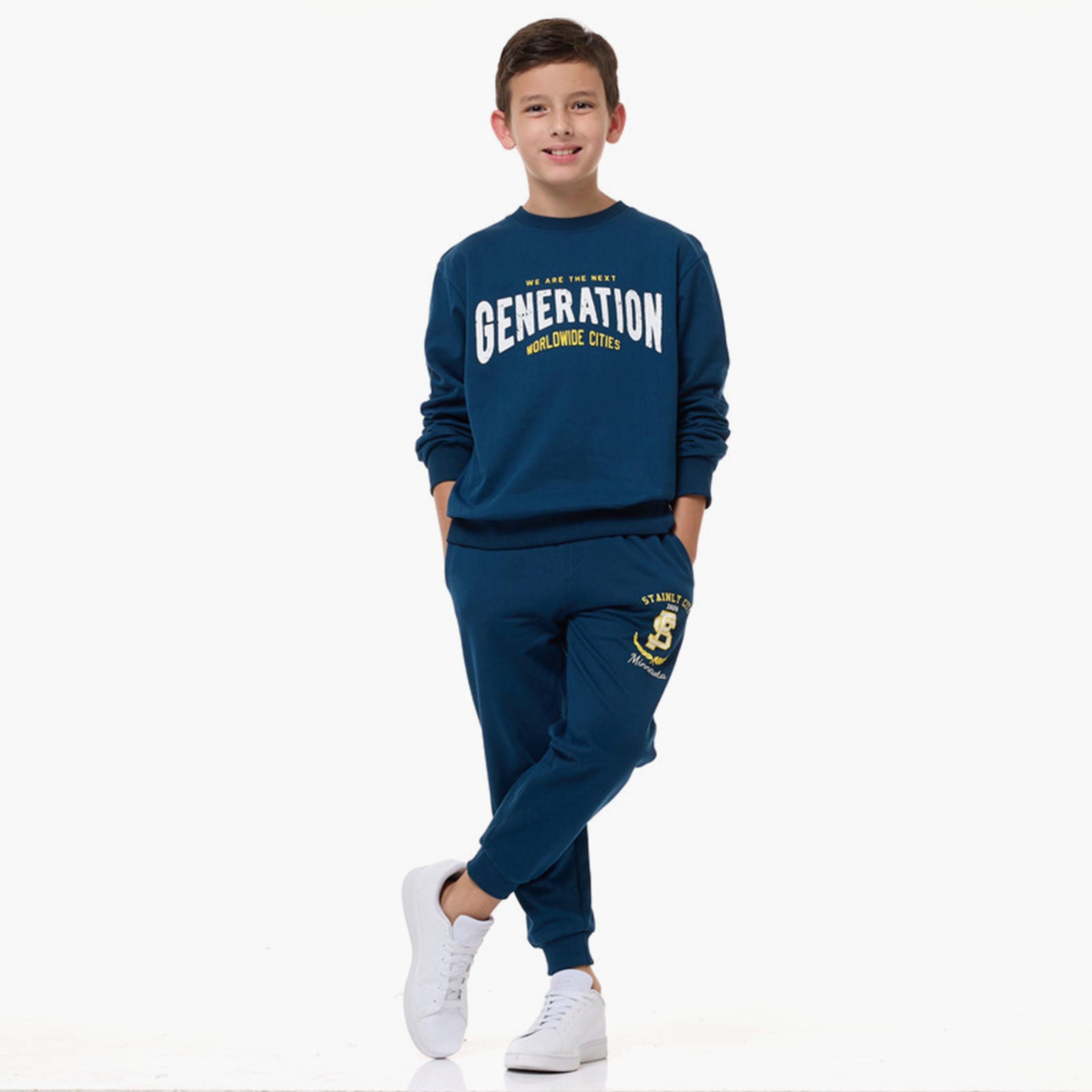 سويت شيرت بأكمام طويلة مطبوع من فيكتور اند جين-boys-clothing-sweatshirts-image-4
