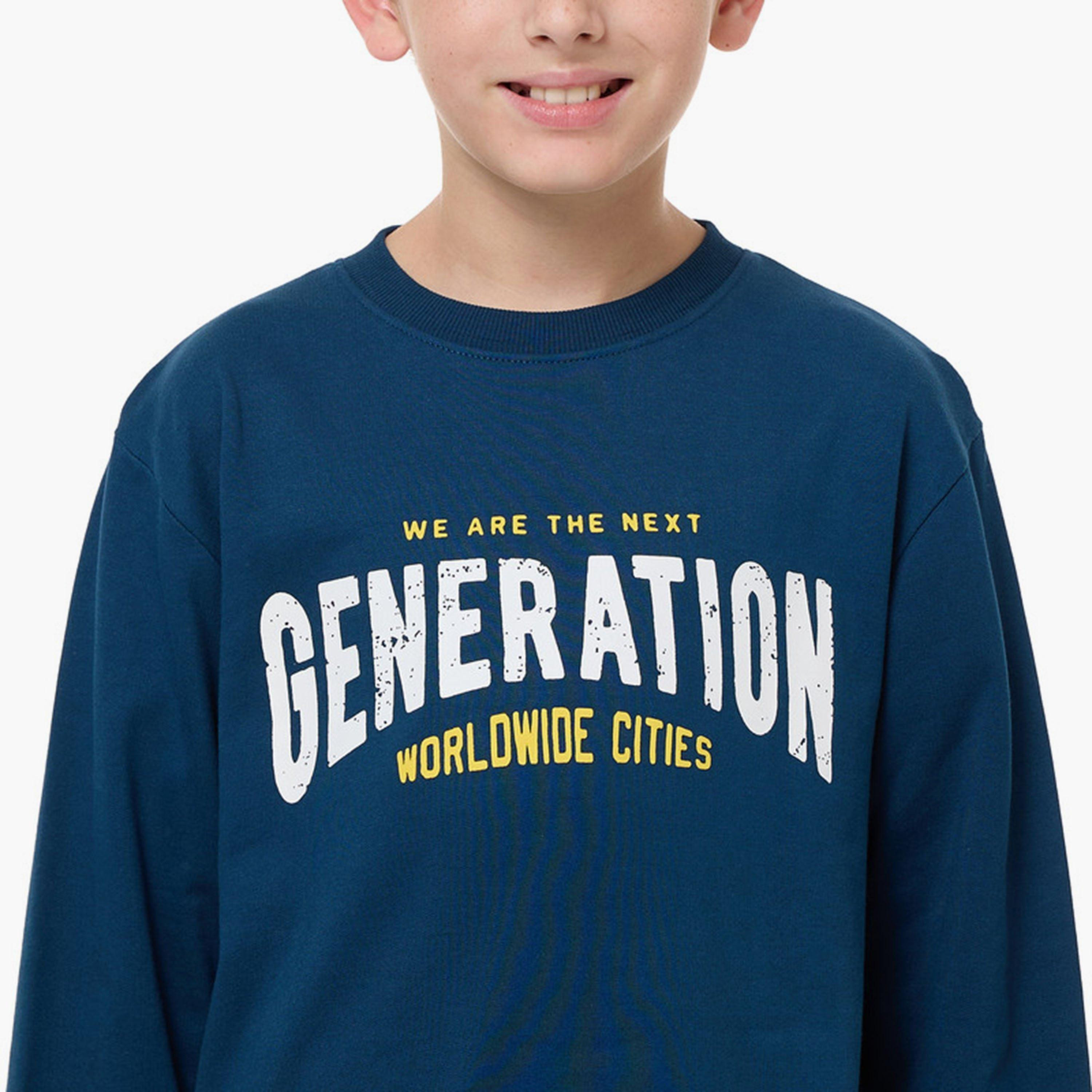 سويت شيرت بأكمام طويلة مطبوع من فيكتور اند جين-boys-clothing-sweatshirts-image-5