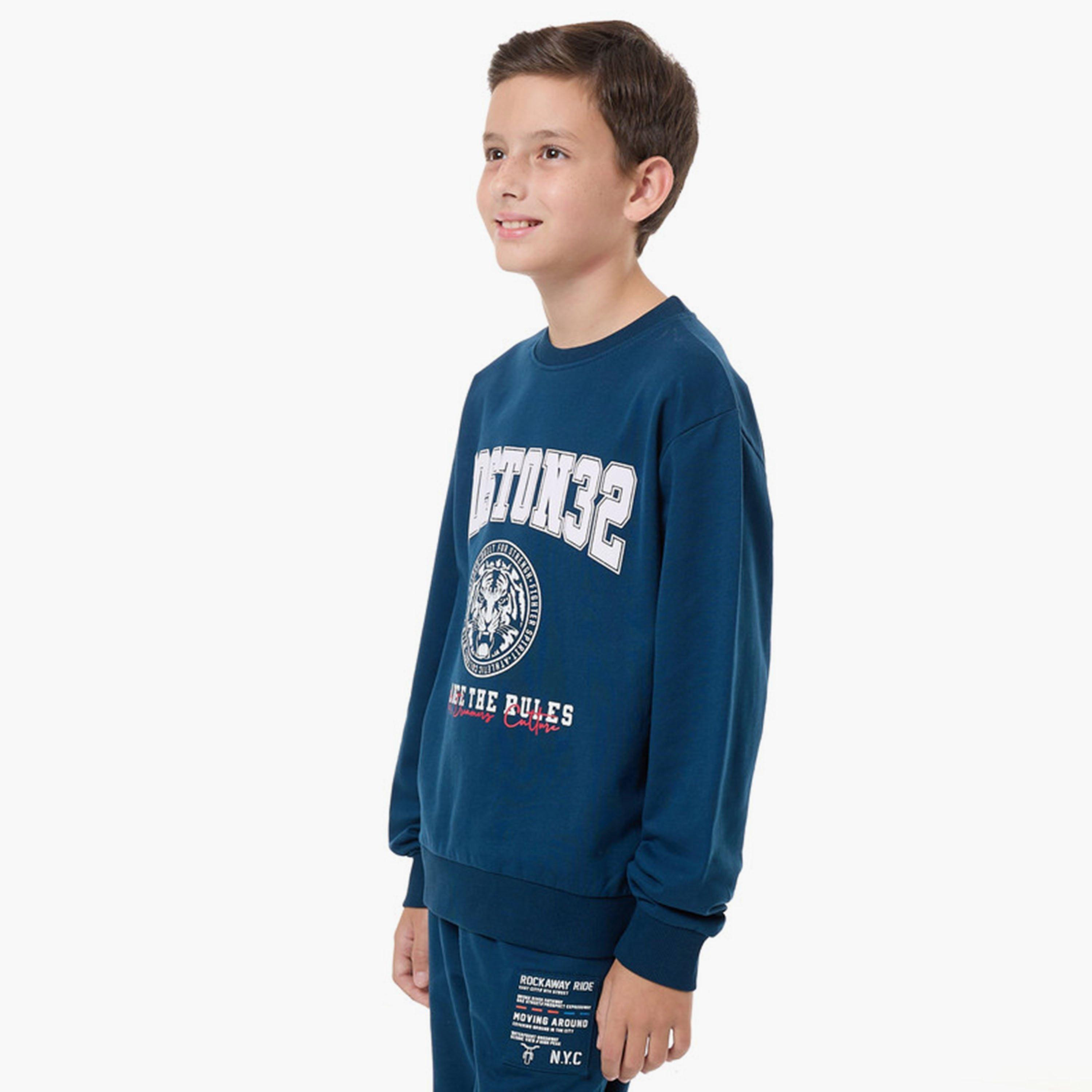 Victor and Jane Printed Long Sleeves Sweatshirt-boys-clothing-sweatshirts-image-2