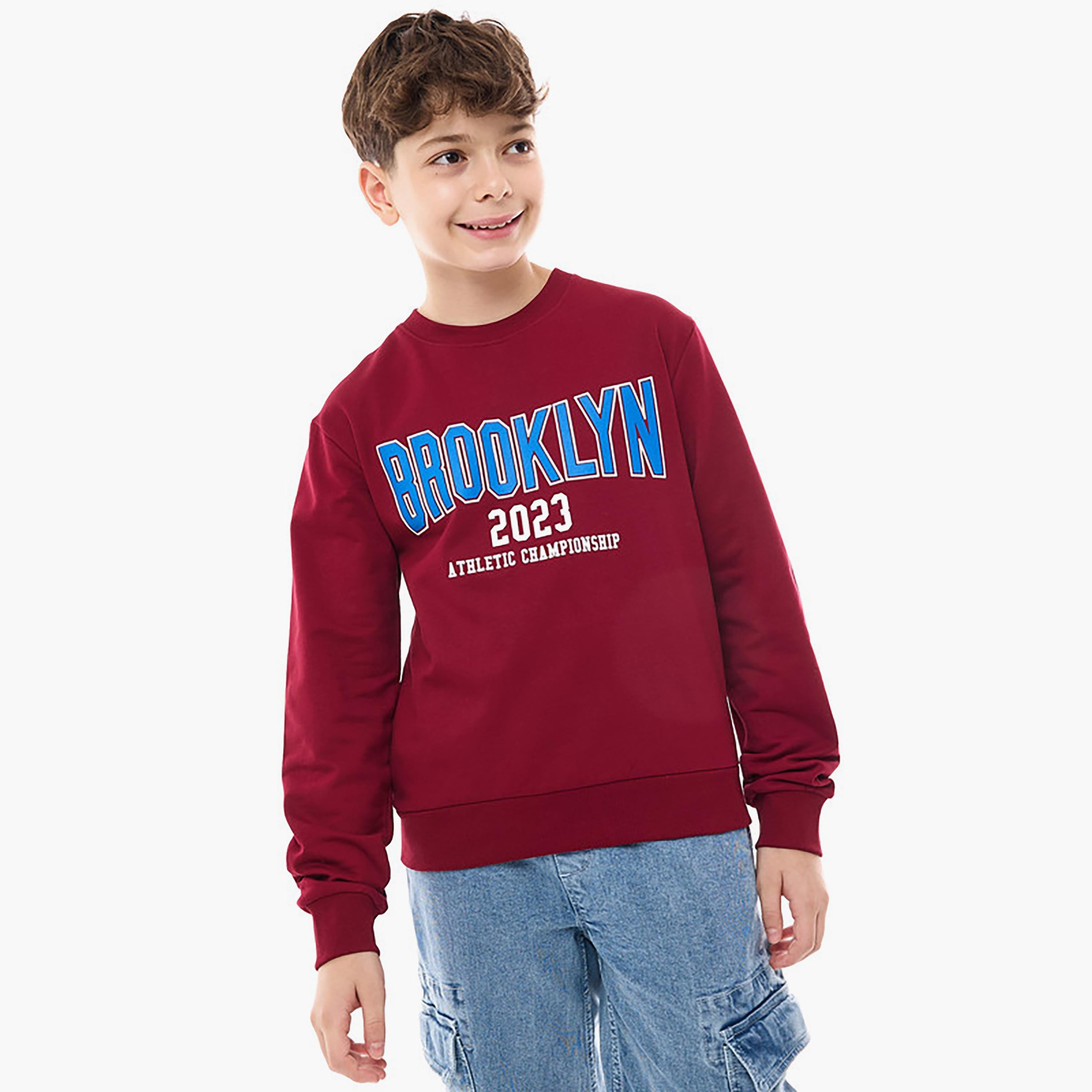 Victor and Jane Printed Long Sleeves Sweatshirt-boys-clothing-sweatshirts-image-1