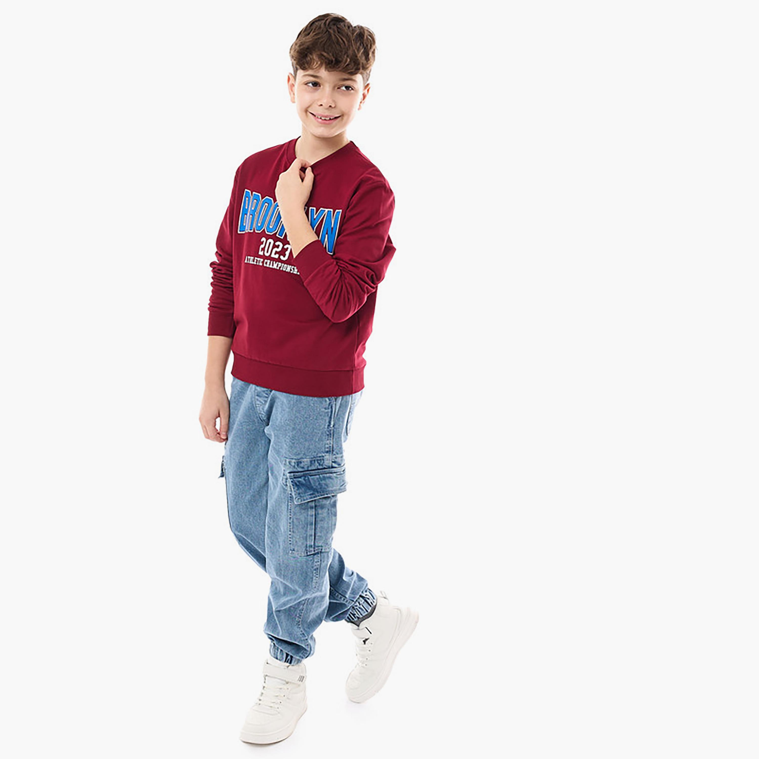 Victor and Jane Printed Long Sleeves Sweatshirt-boys-clothing-sweatshirts-image-4