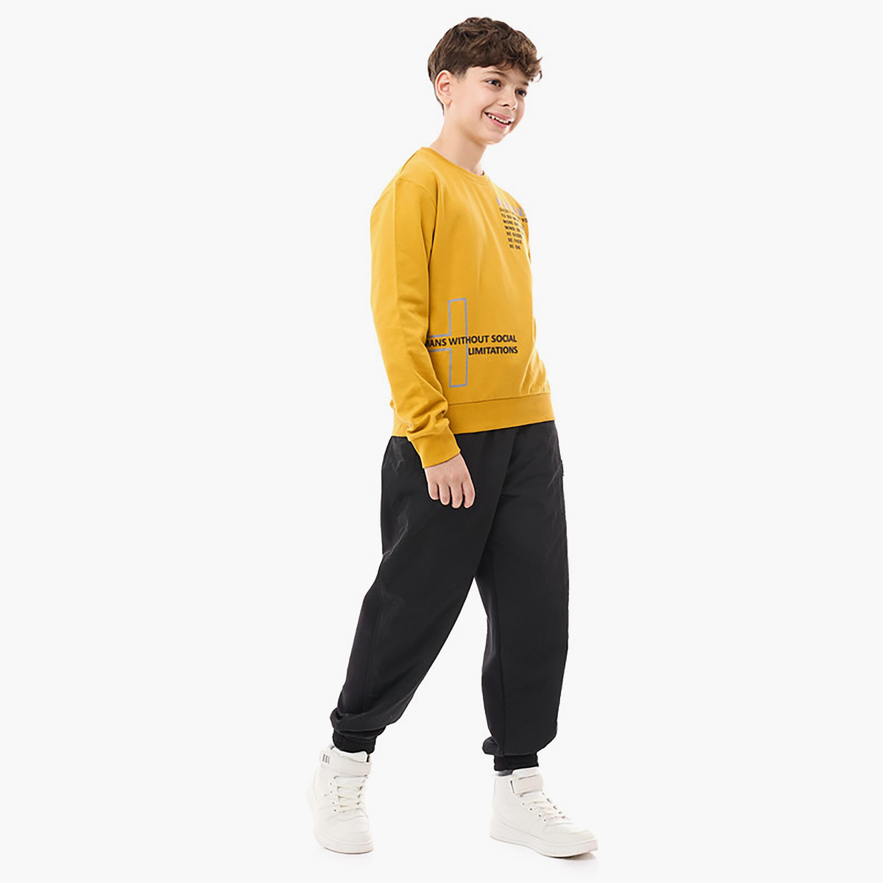 سويت شيرت بأكمام طويلة مطبوع من فيكتور اند جين-boys-clothing-sweatshirts-image-3