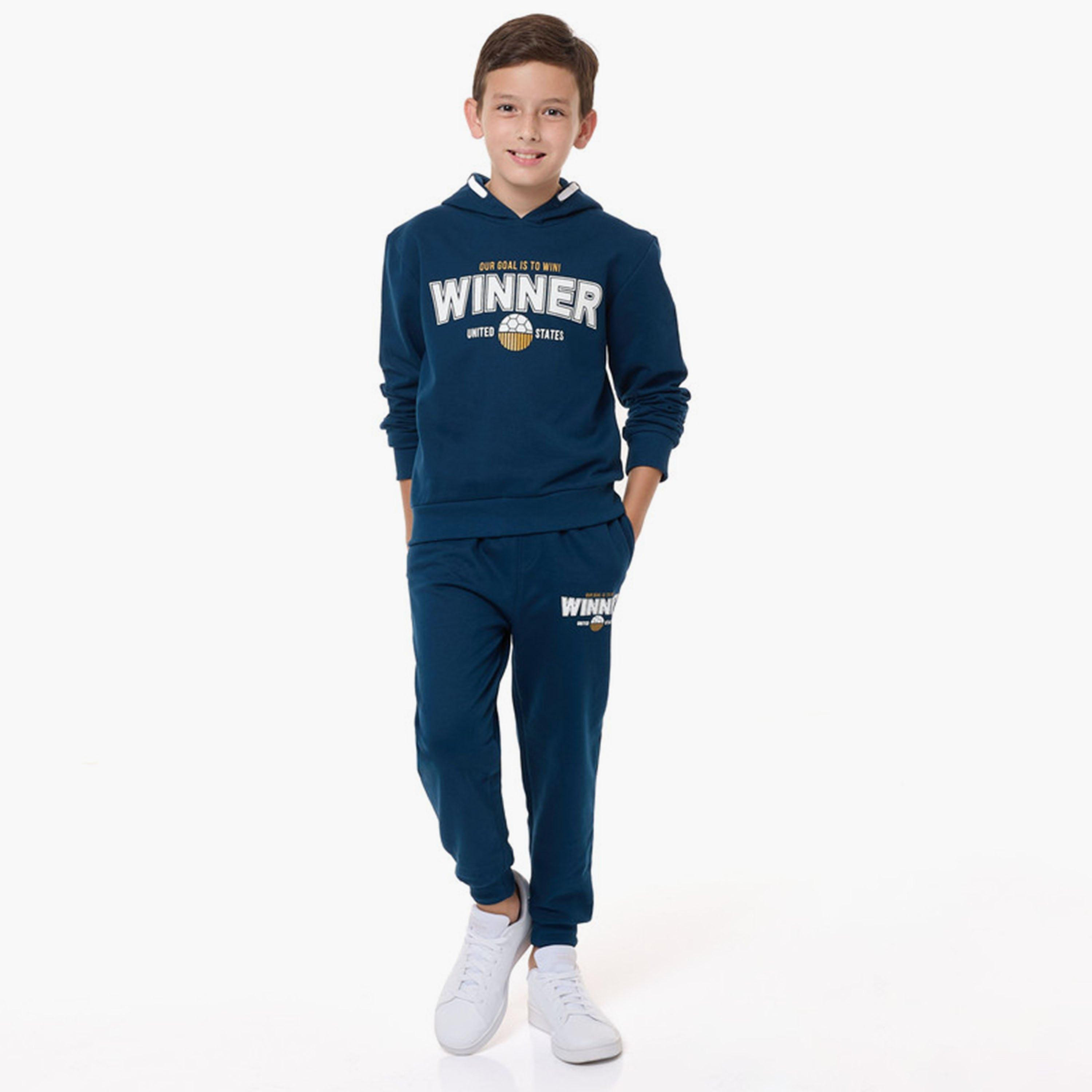 Victor and Jane 2-Piece Printed Long Sleeves Hoodie with Joggers-boys-clothing-setsandcoords-image-1