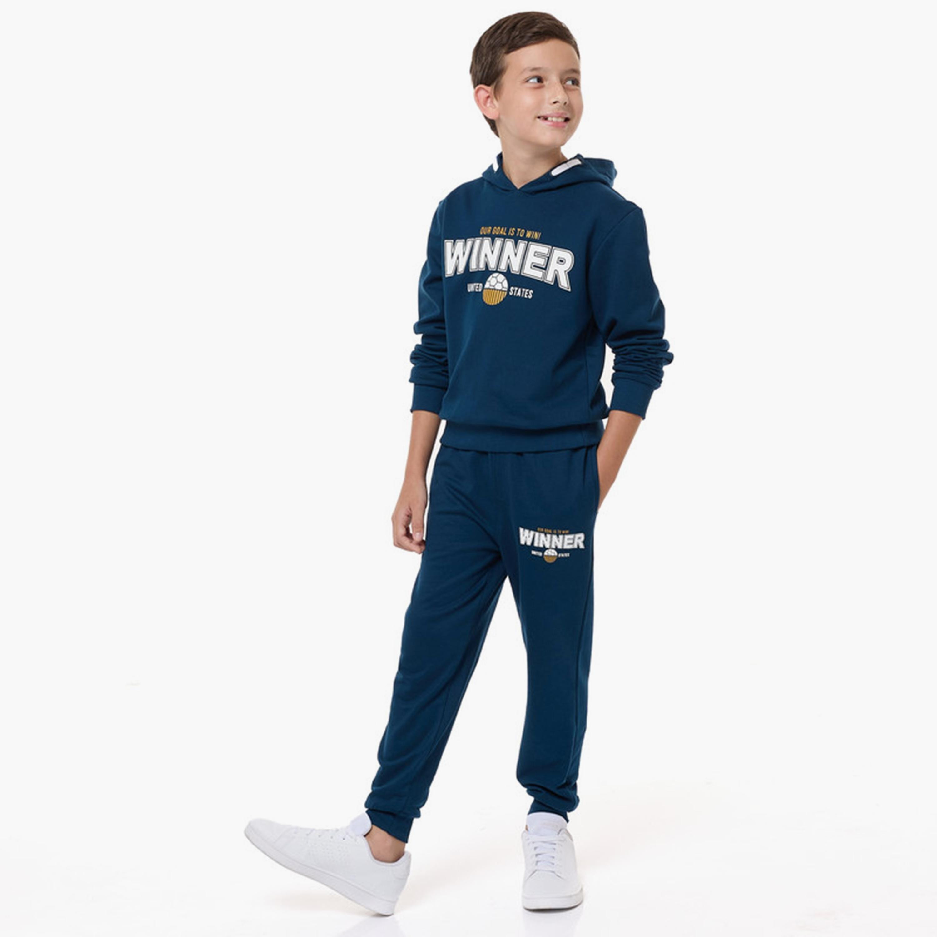 Victor and Jane 2-Piece Printed Long Sleeves Hoodie with Joggers-boys-clothing-setsandcoords-image-2