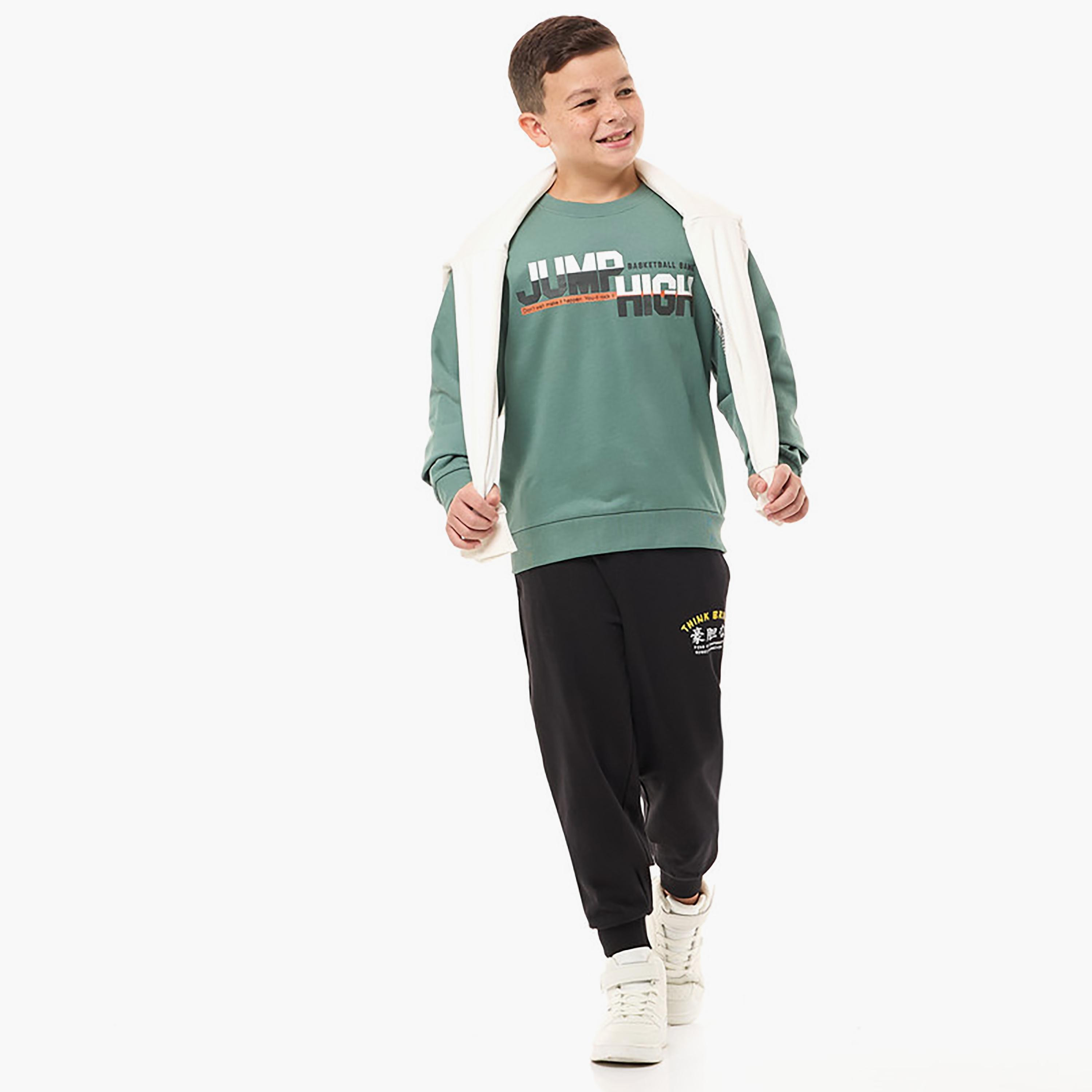 سويت شيرت بأكمام طويلة مطبوع من فيكتور اند جين-boys-clothing-sweatshirts-image-4