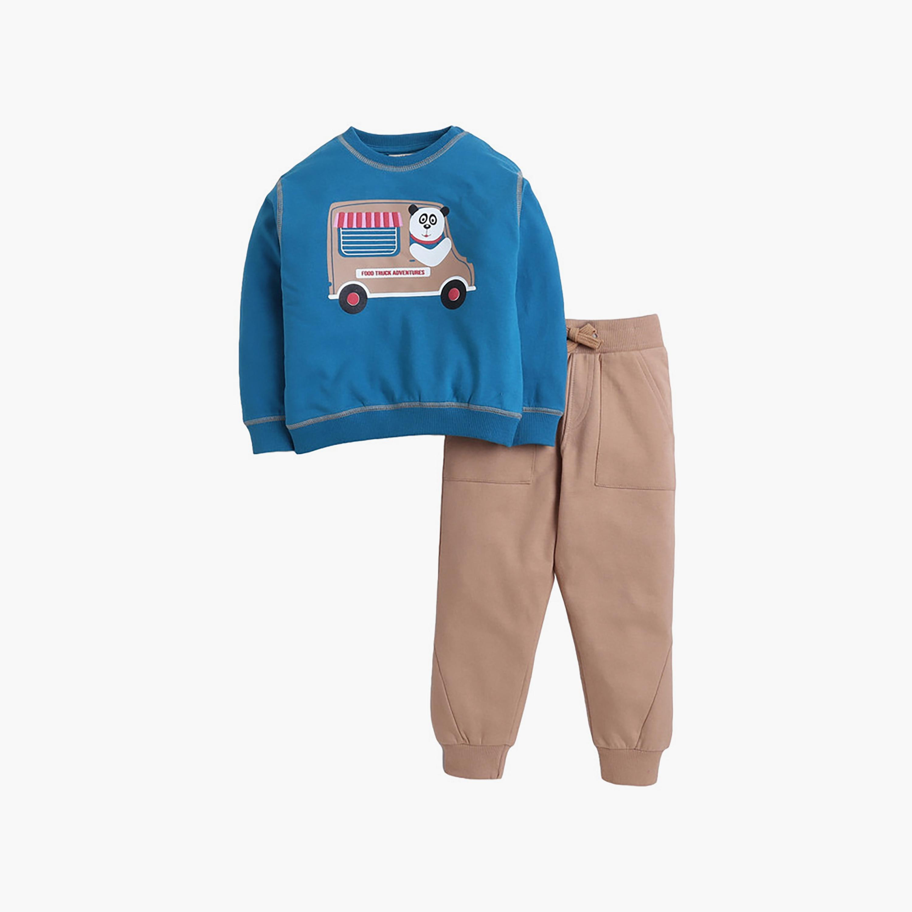 Victor and Jane 2-Piece Printed Long Sleeves Sweatshirt with Joggers-baby-boys-clothing-winterwear-setsandcoords-image-1
