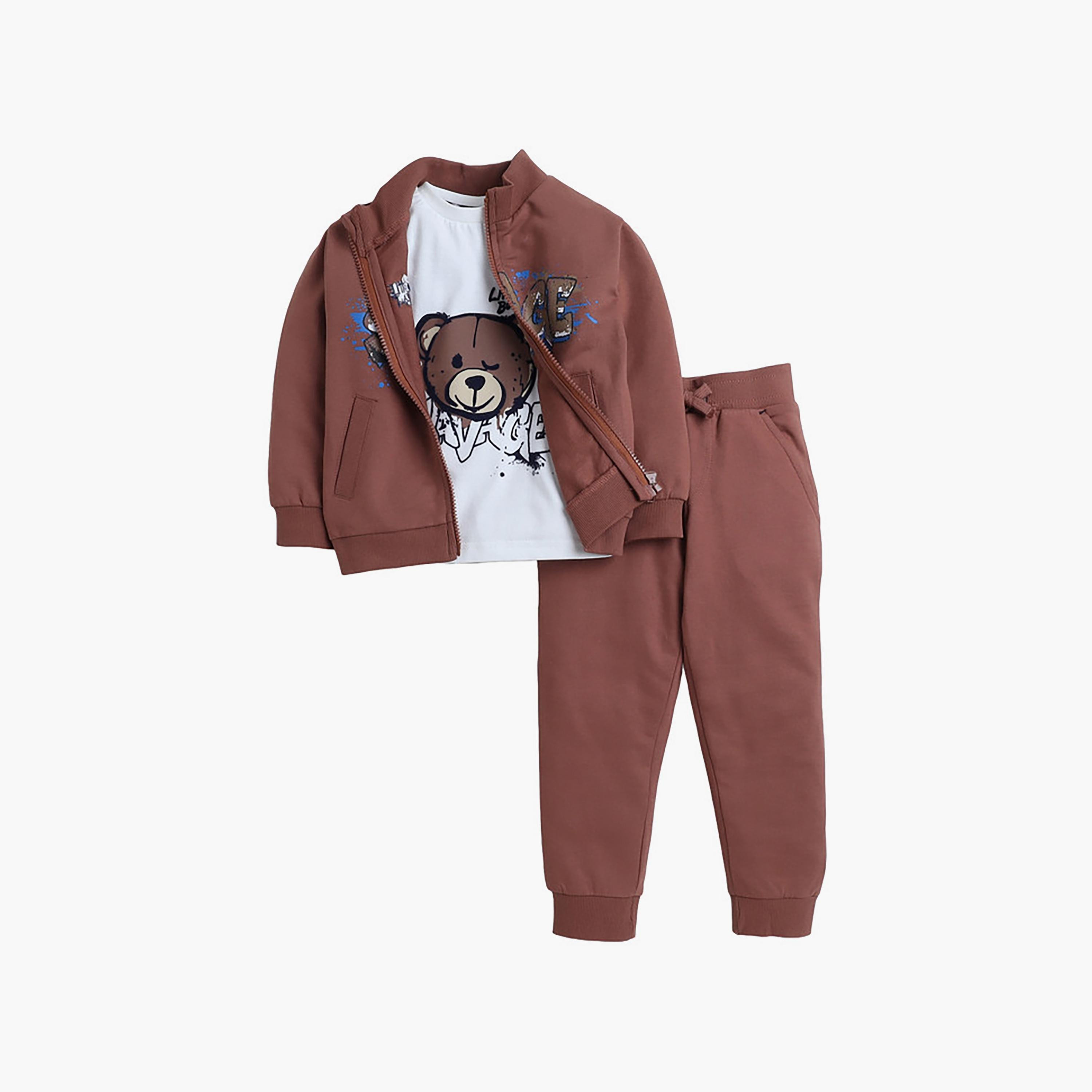 Victor and Jane 3-Piece Printed T-Shirt, Jacket with Joggers-baby-boys-clothing-winterwear-setsandcoords-image-1