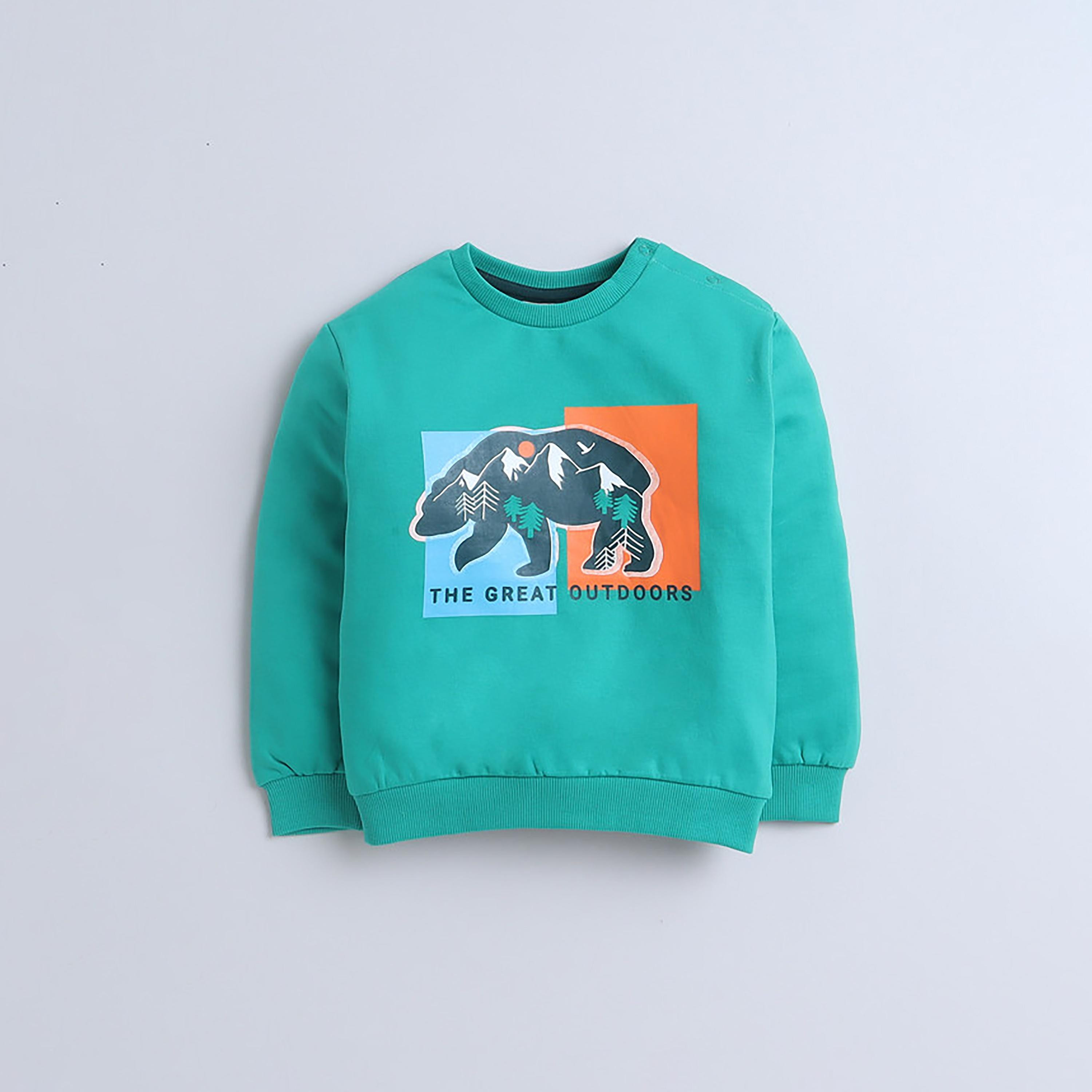 سويت شيرت بأكمام طويلة مطبوع  مع بنطال ركض قطعتين من فيكتور اند جين-baby-boys-clothing-winterwear-setsandcoords-image-4