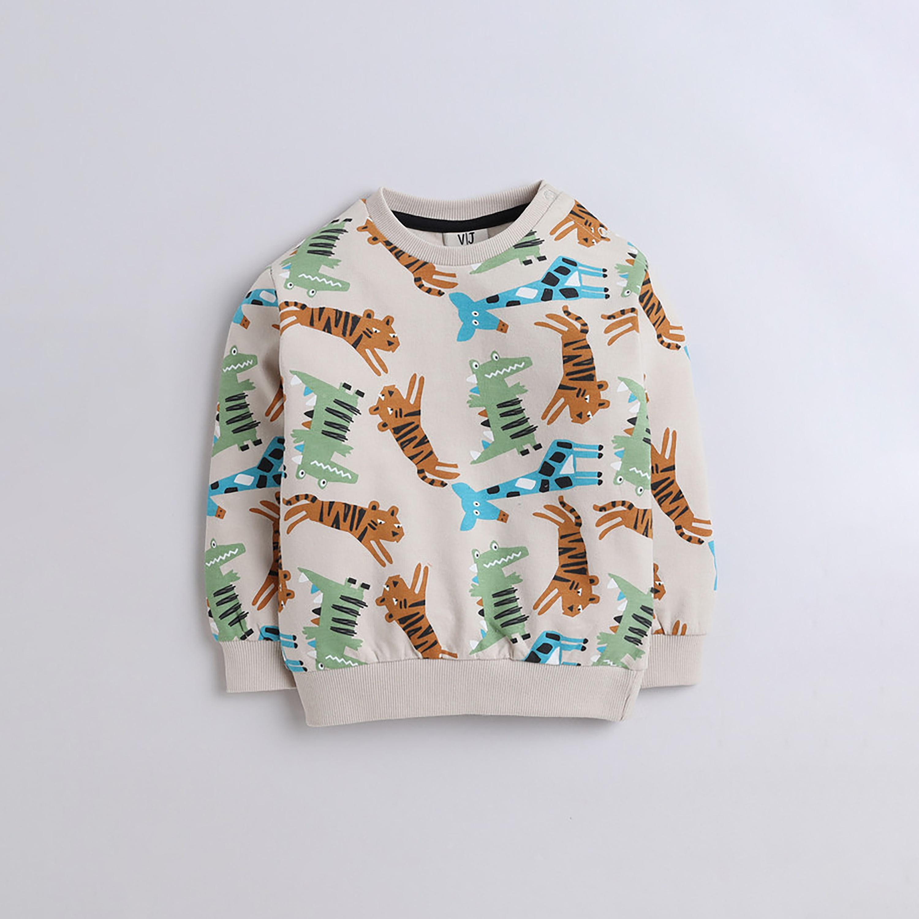Victor and Jane 2-Piece Printed Long Sleeves Sweatshirt with Joggers-baby-boys-clothing-winterwear-setsandcoords-image-3